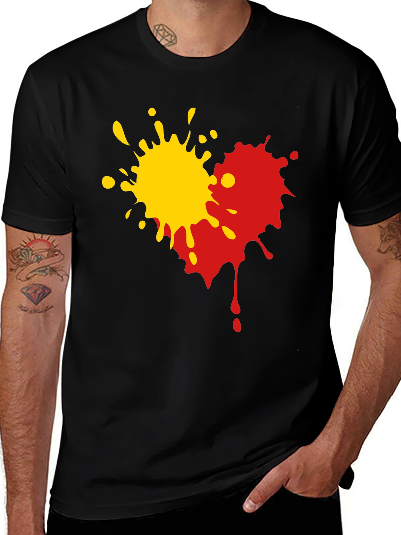 Abstract Splatter Graphic Tee
