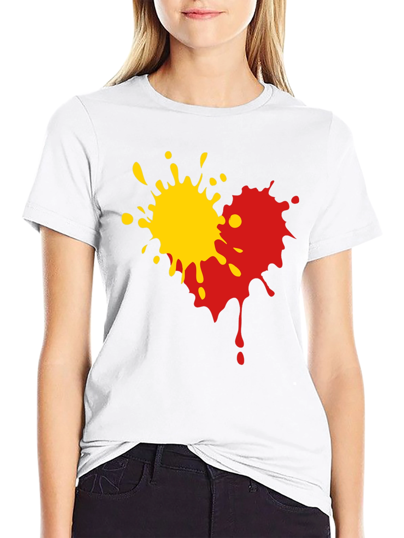 Abstract Splatter Graphic Tee