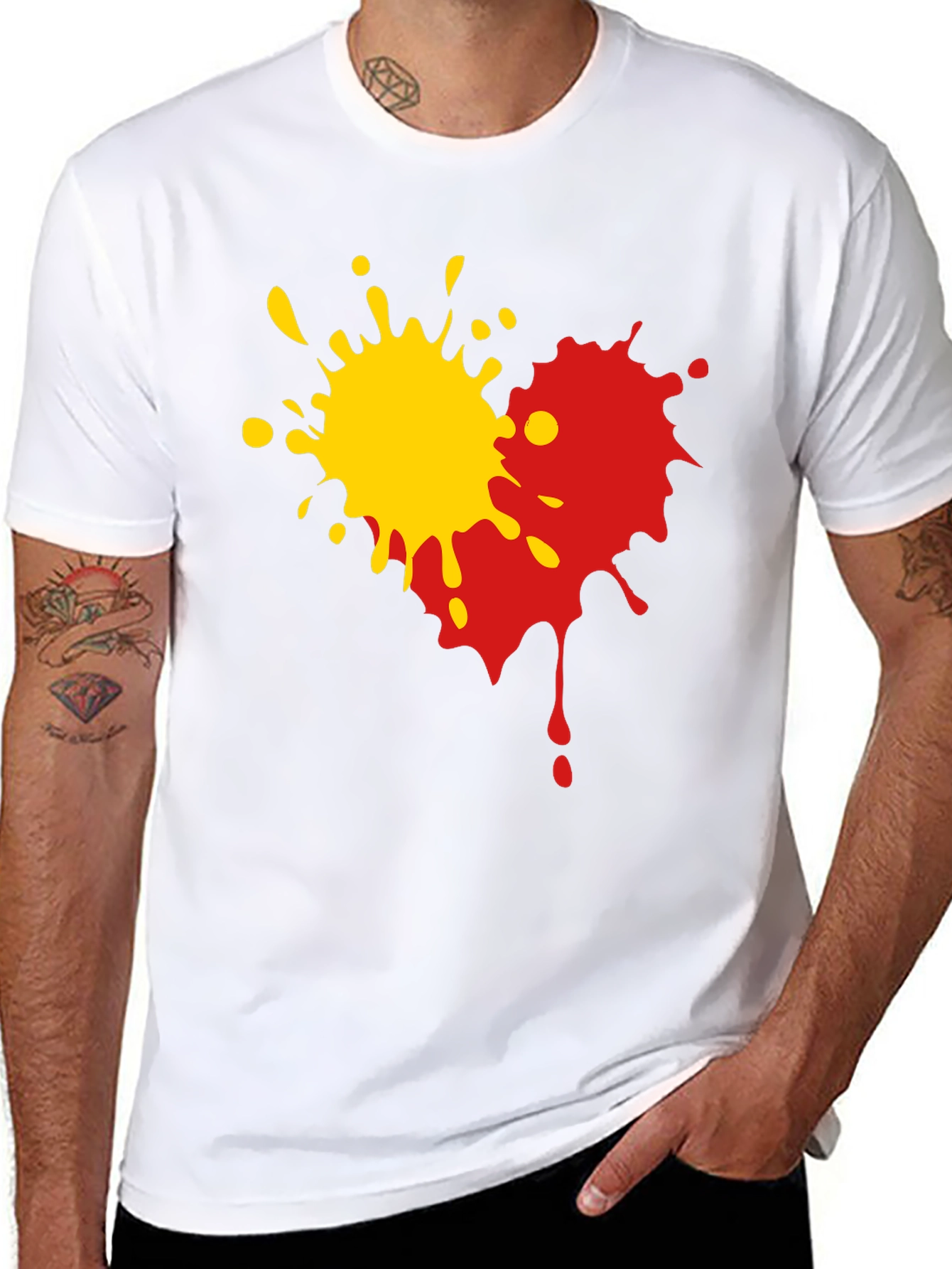 Abstract Splatter Graphic Tee