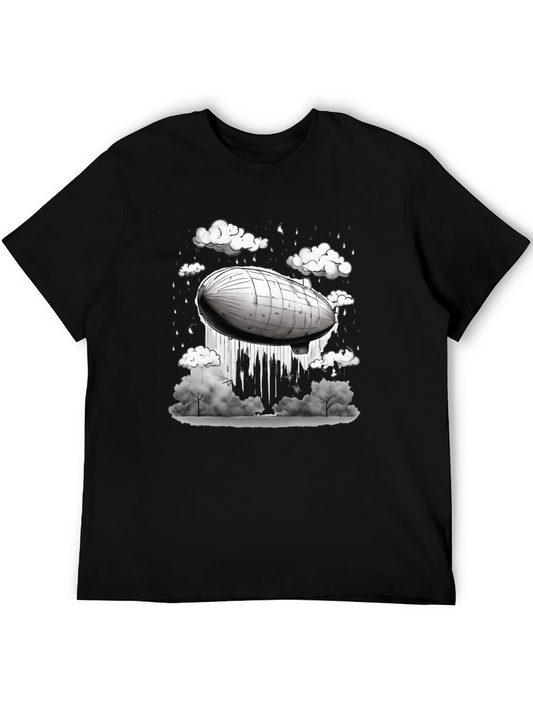 Airship Graphic Tee - Mens Black T-Shirt
