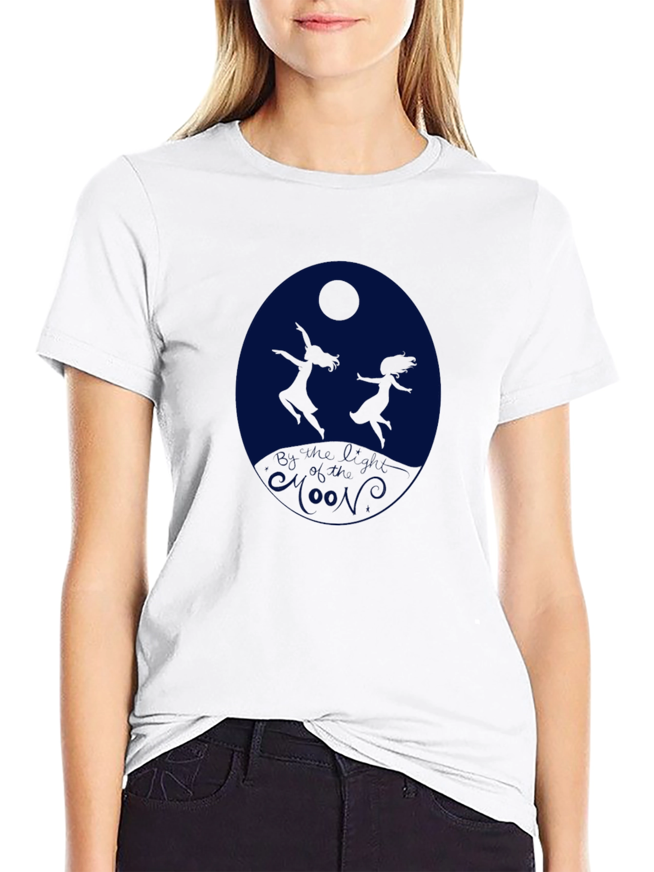 Silhouette Dance Graphic Tee - Black