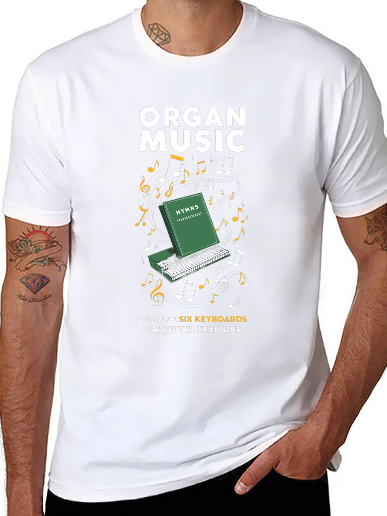Organ Music Six Keyboards T-Shirt