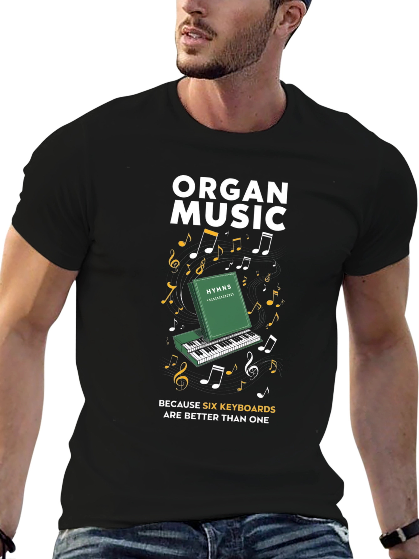 Organ Music Six Keyboards T-Shirt