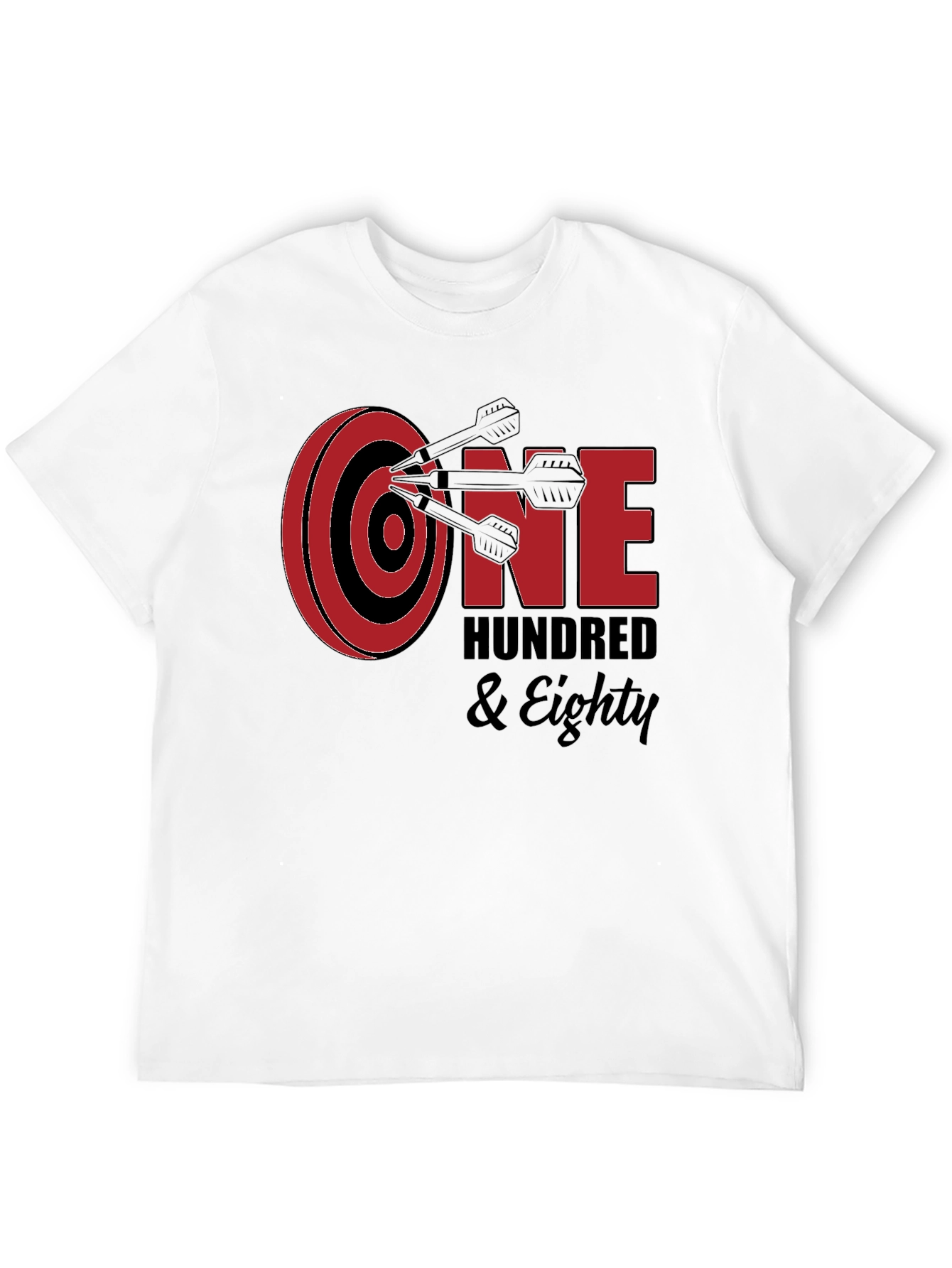 One Hundred & Eighty Darts T-Shirt - Black
