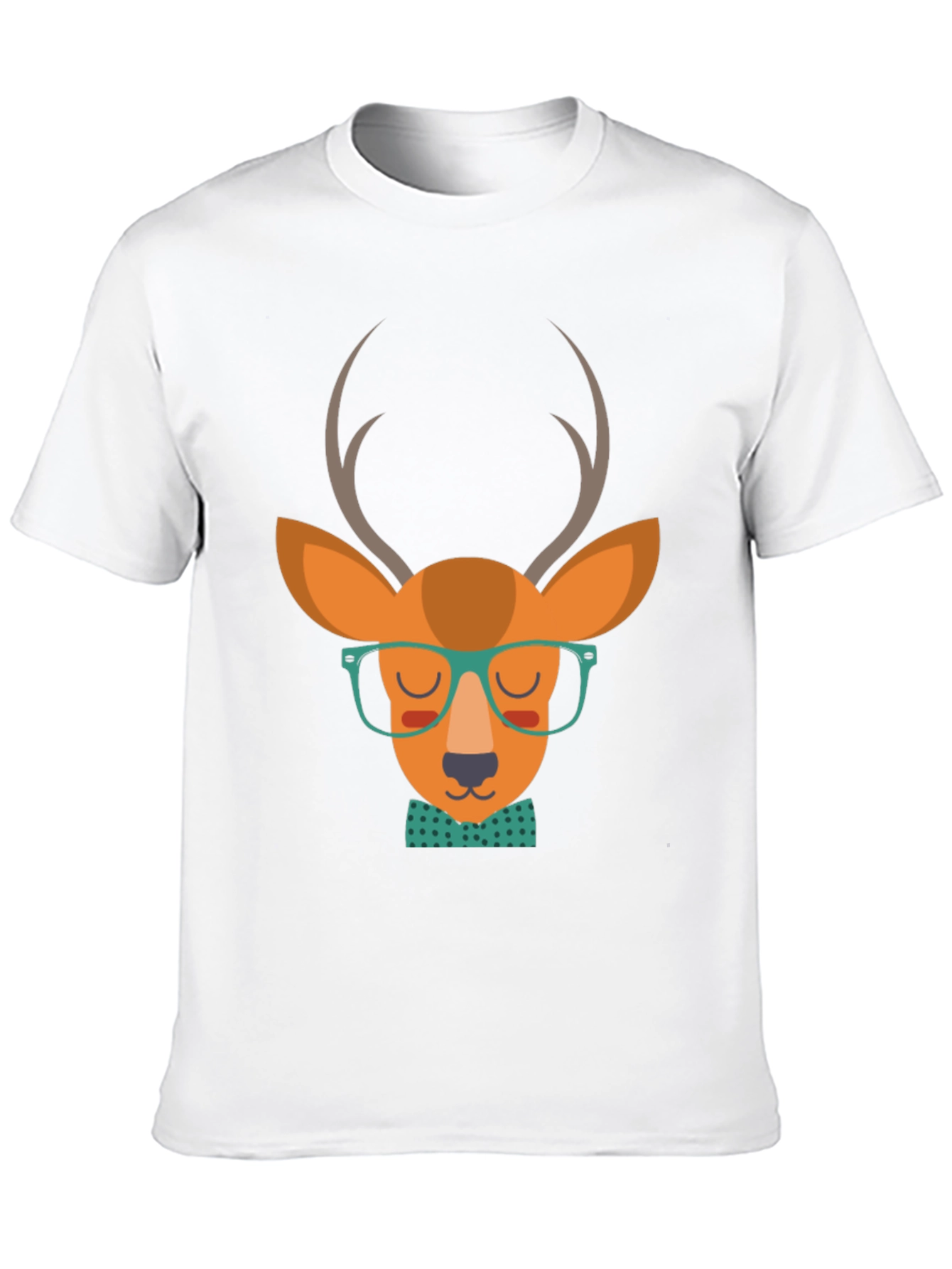 Hipster Deer Graphic Tee
