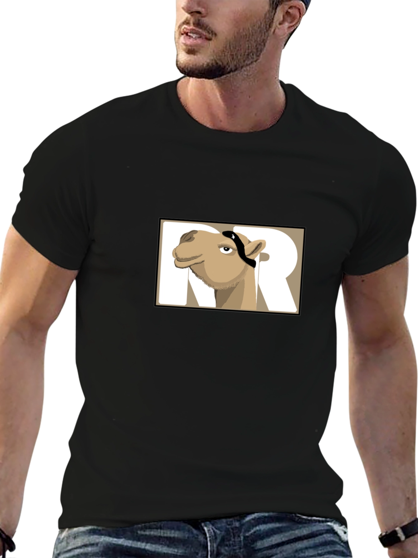 Camel Cartoon Graphic Tee - Unisex