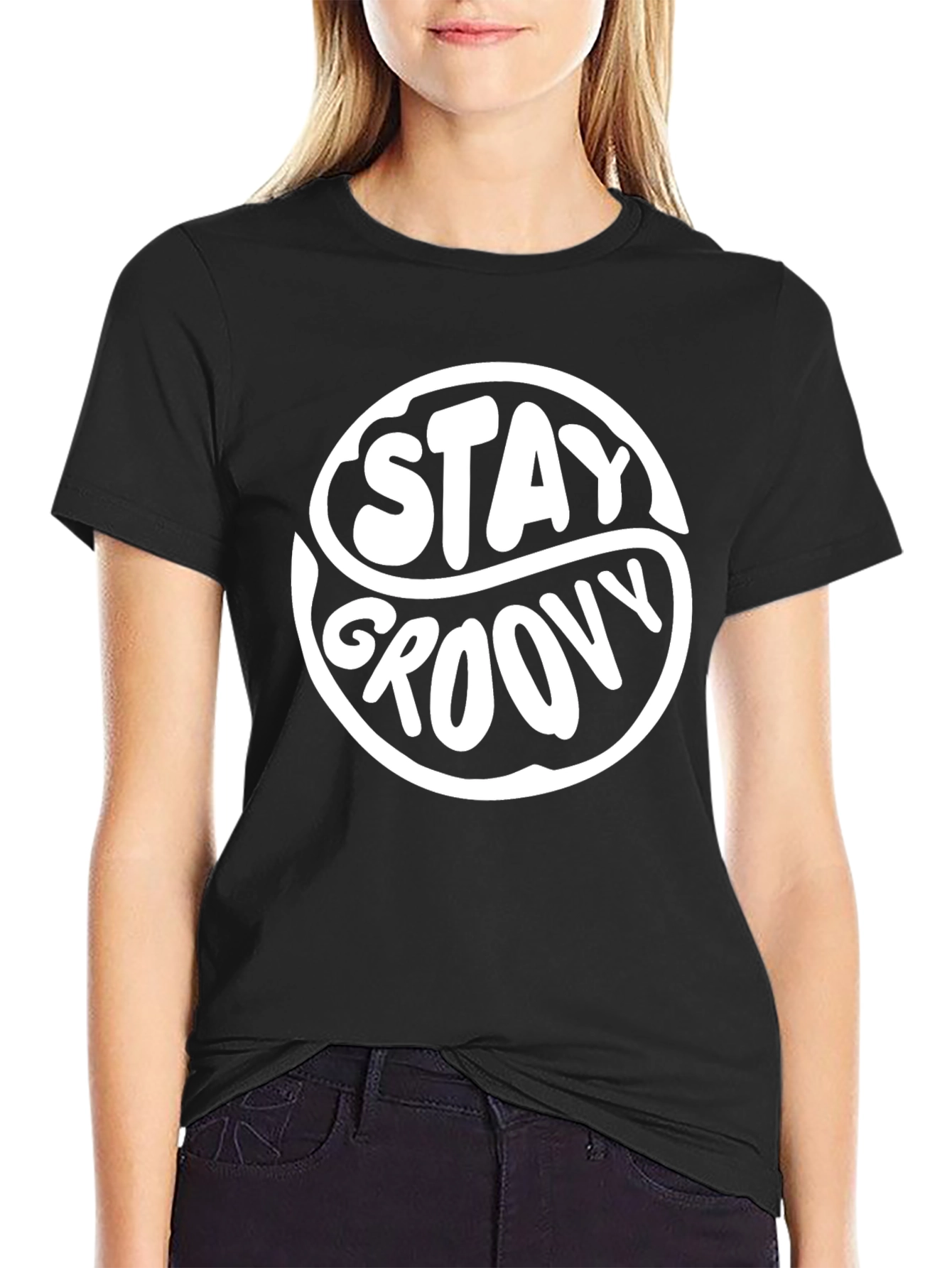 Stay Groovy Graphic T-Shirt - Retro Style