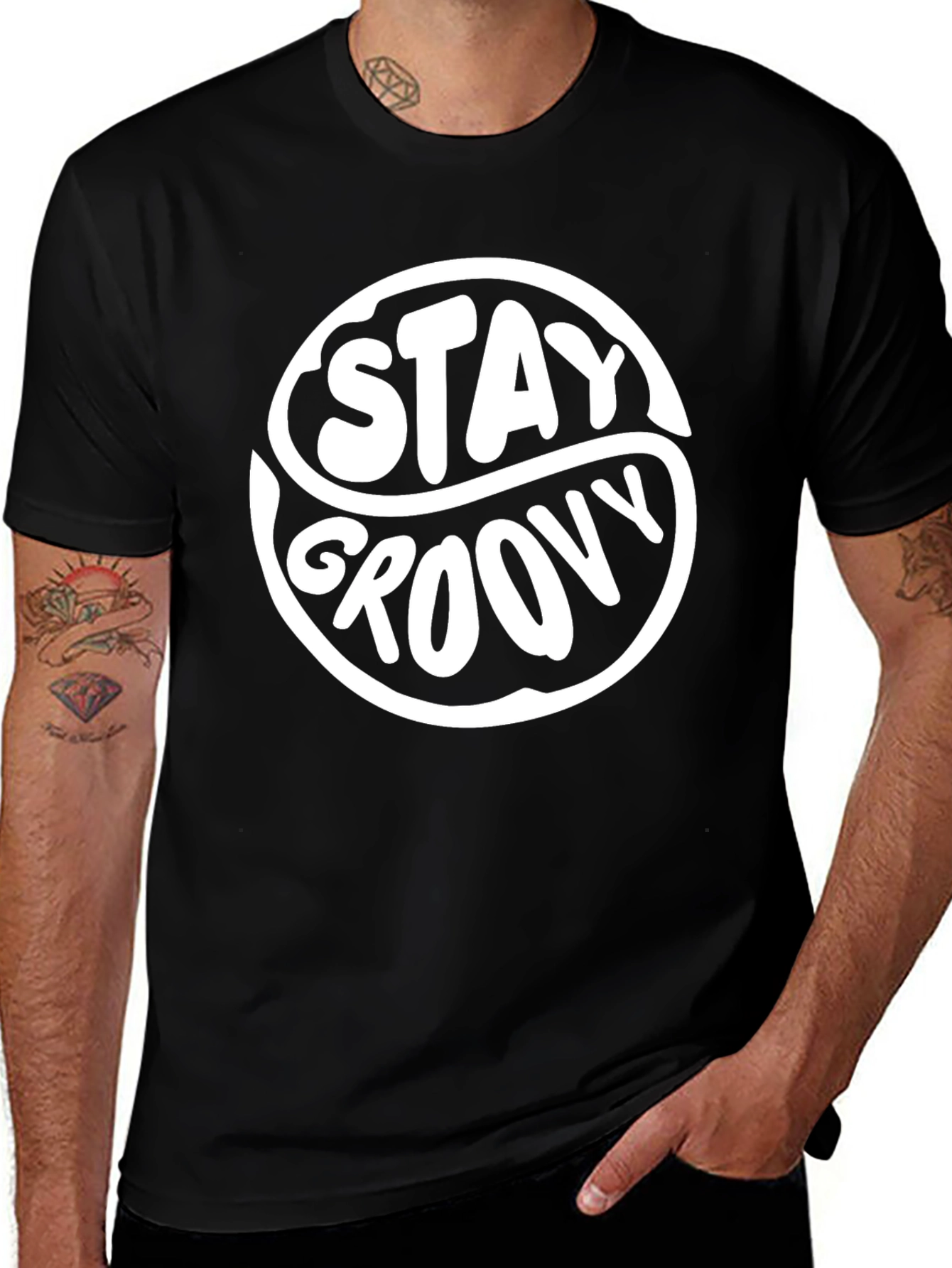Stay Groovy Graphic T-Shirt - Retro Style
