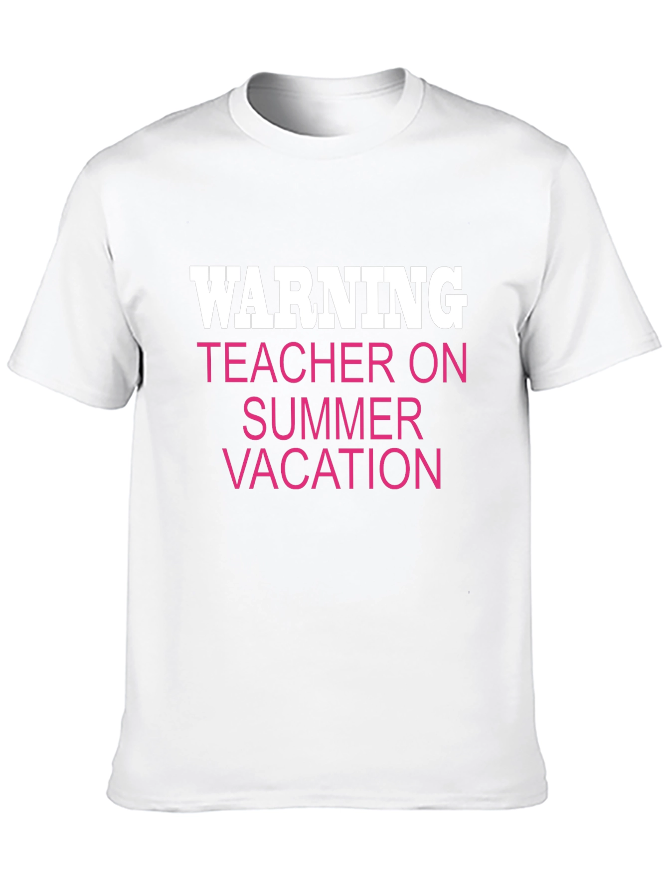 Warning Teacher On Summer Vacation Funny T-Shirt