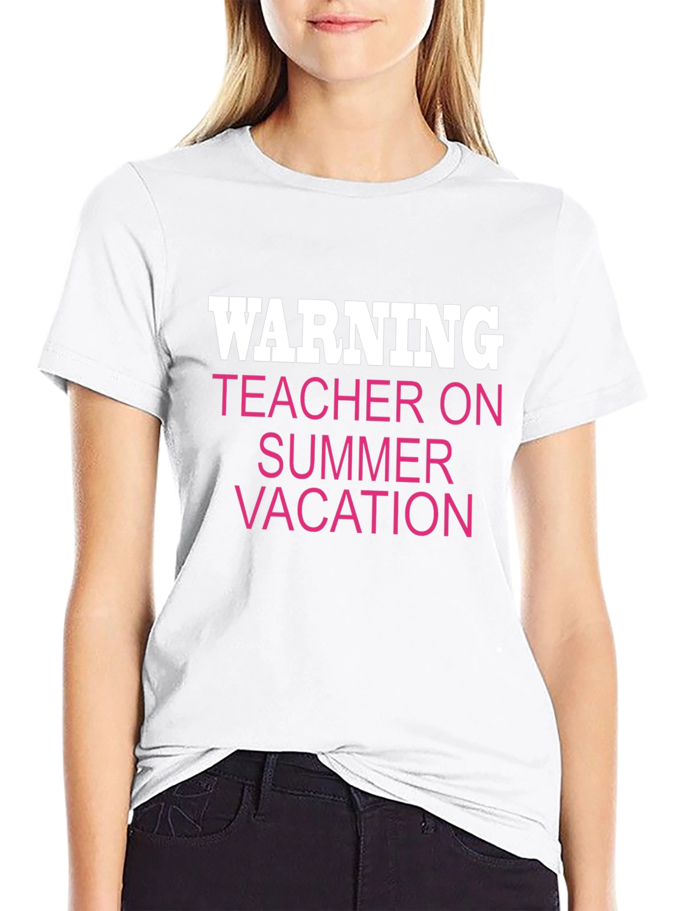 Warning Teacher On Summer Vacation Funny T-Shirt