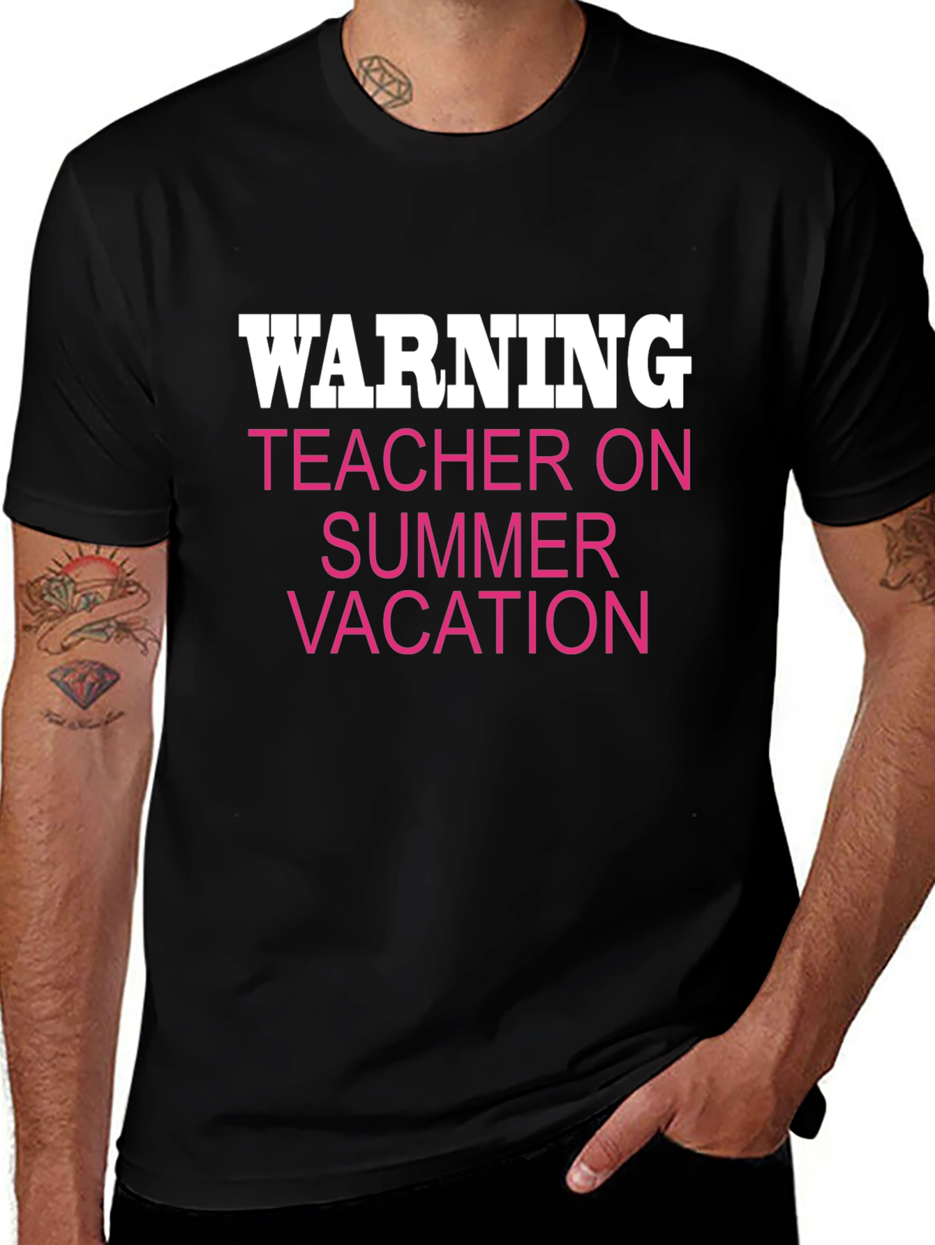 Warning Teacher On Summer Vacation Funny T-Shirt