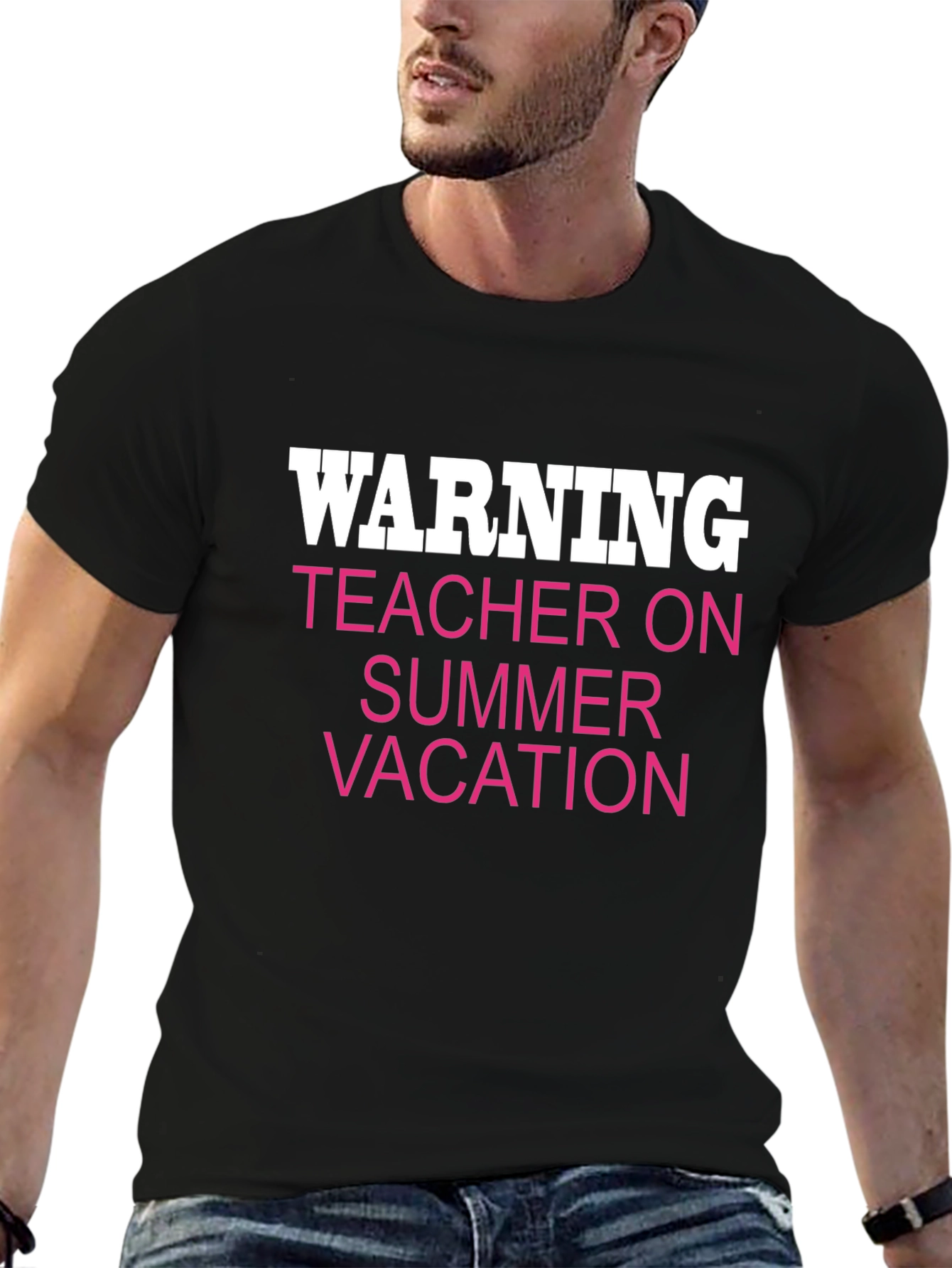 Warning Teacher On Summer Vacation Funny T-Shirt