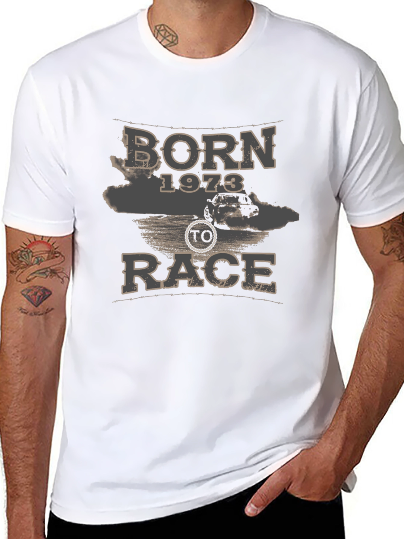 Born 1973 To Race Graphic Tee