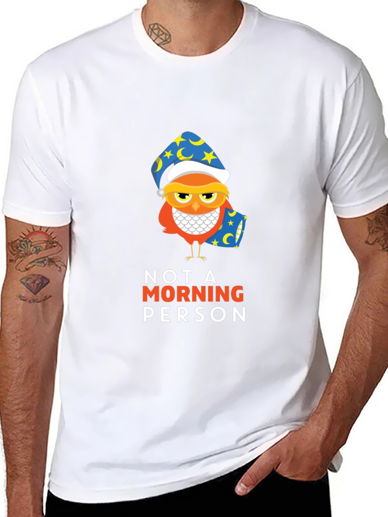 Not A Morning Person Owl T-Shirt