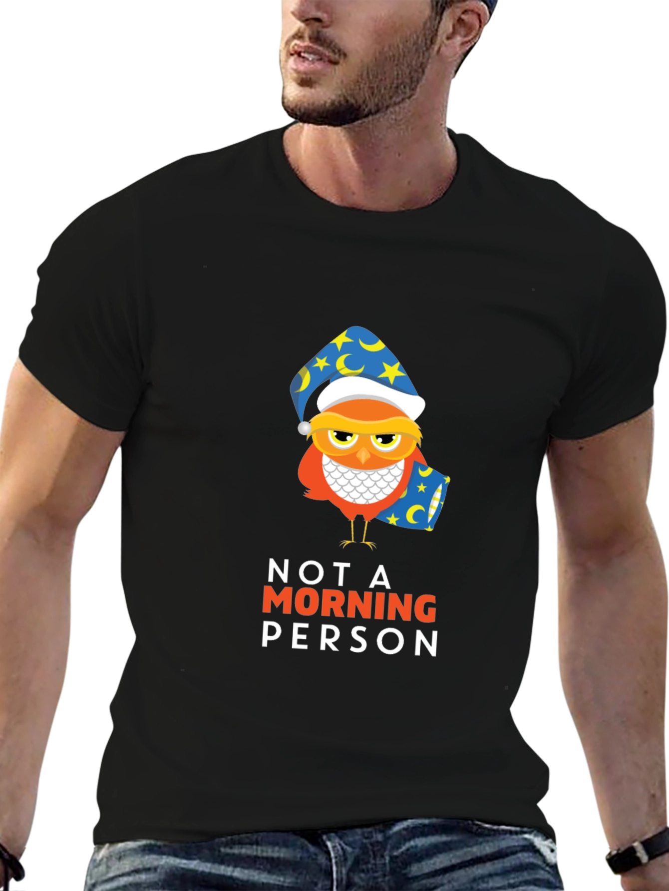 Not A Morning Person Owl T-Shirt