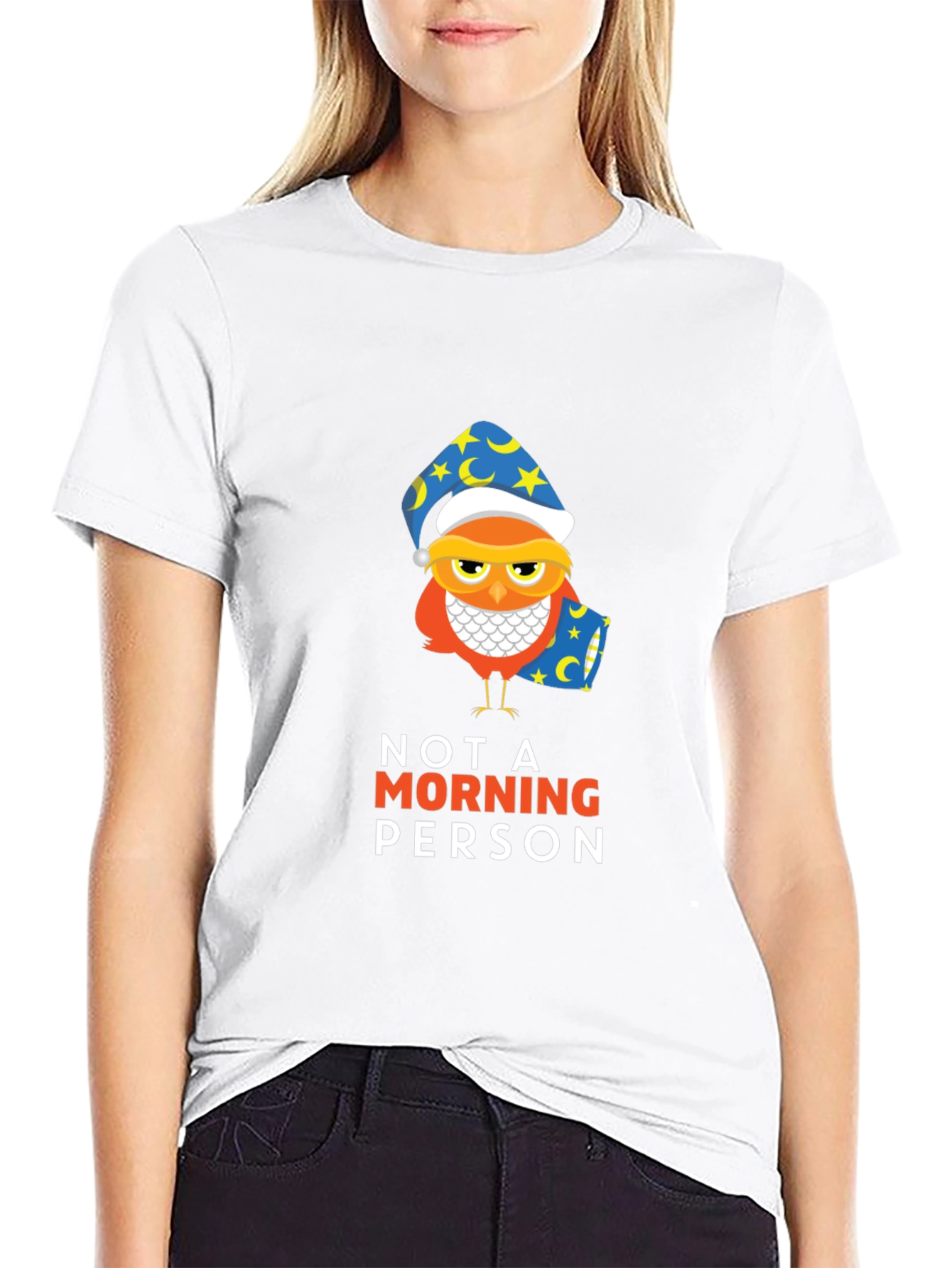 Not A Morning Person Owl T-Shirt