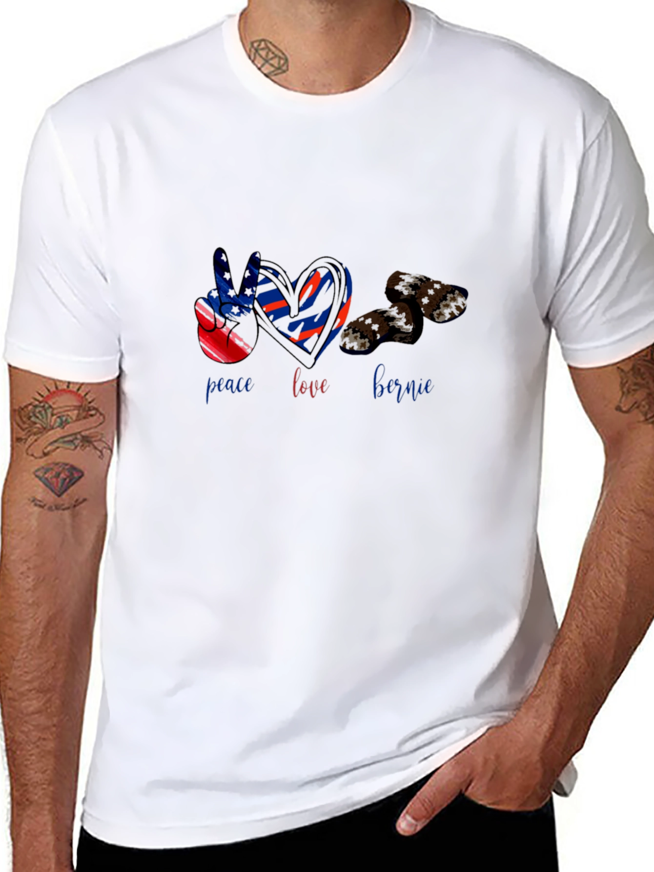 Peace Love Bernie T-Shirt