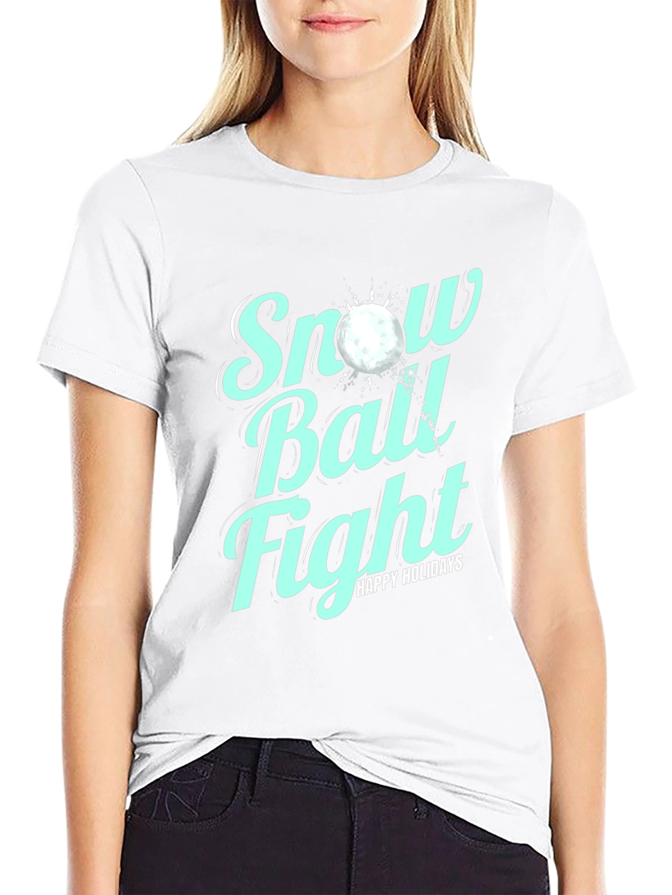 Snow Ball Fight Holiday T-Shirt