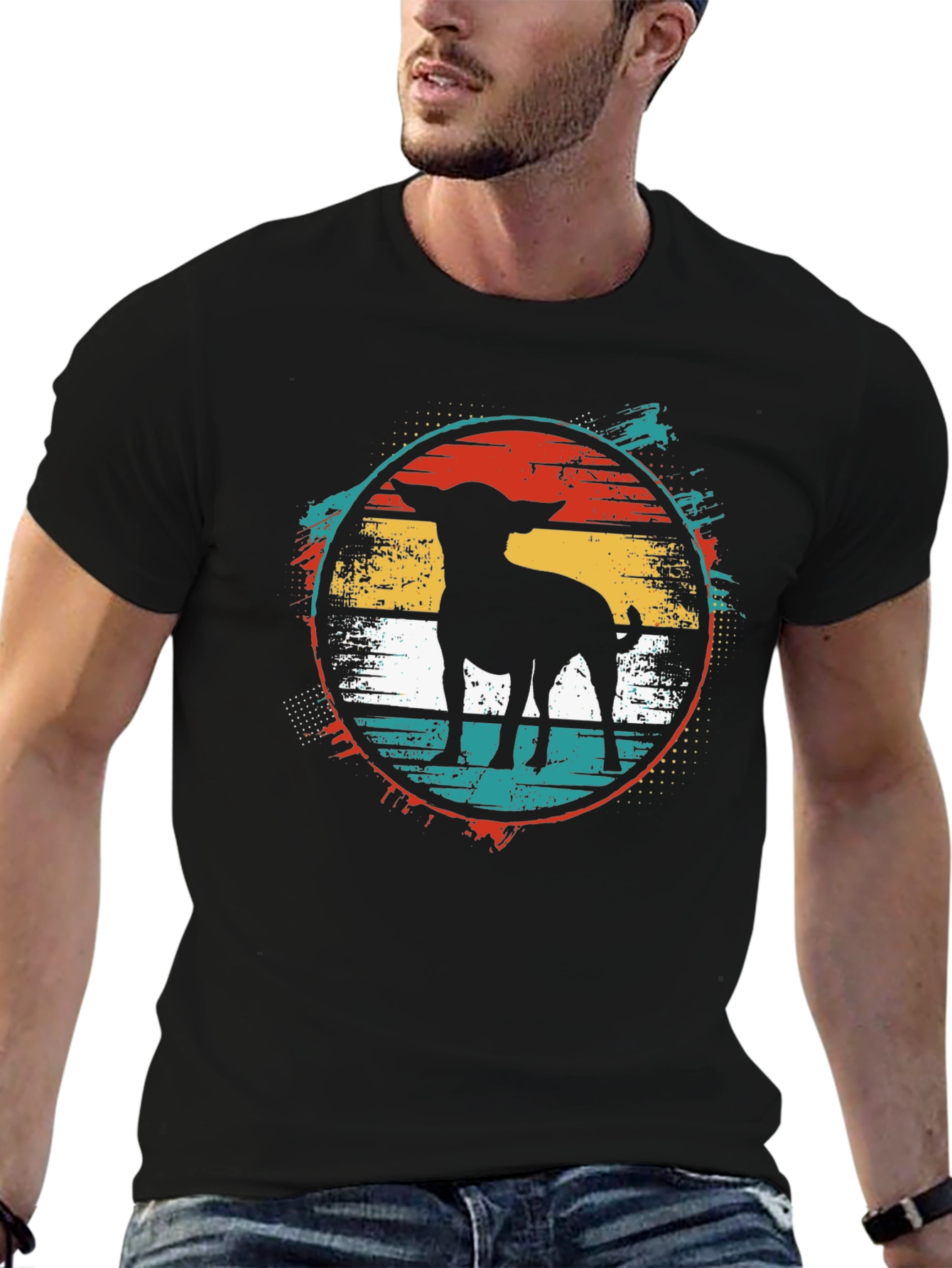 Retro Dog Silhouette Tee