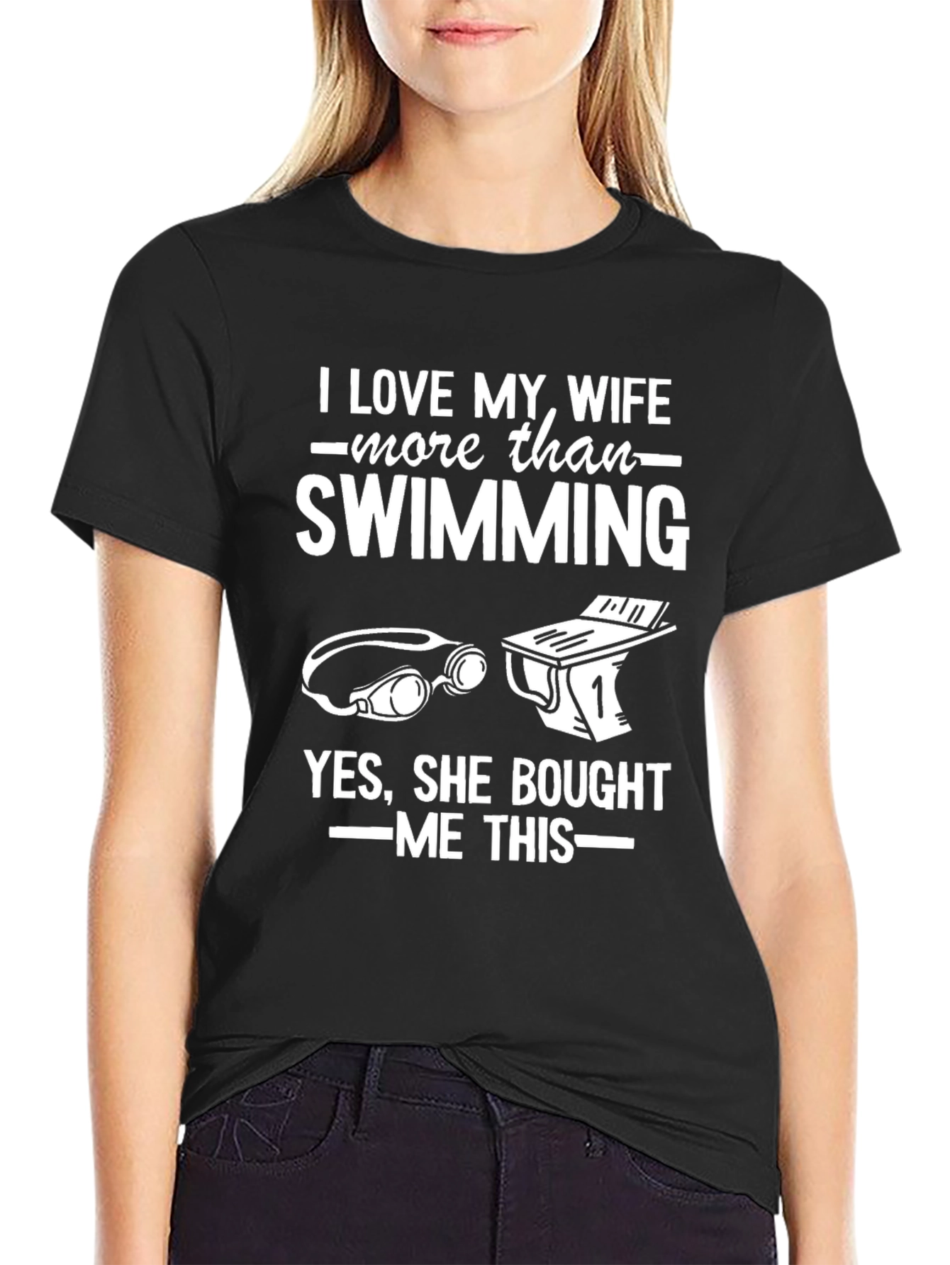 Funny Swimming Wife T-Shirt