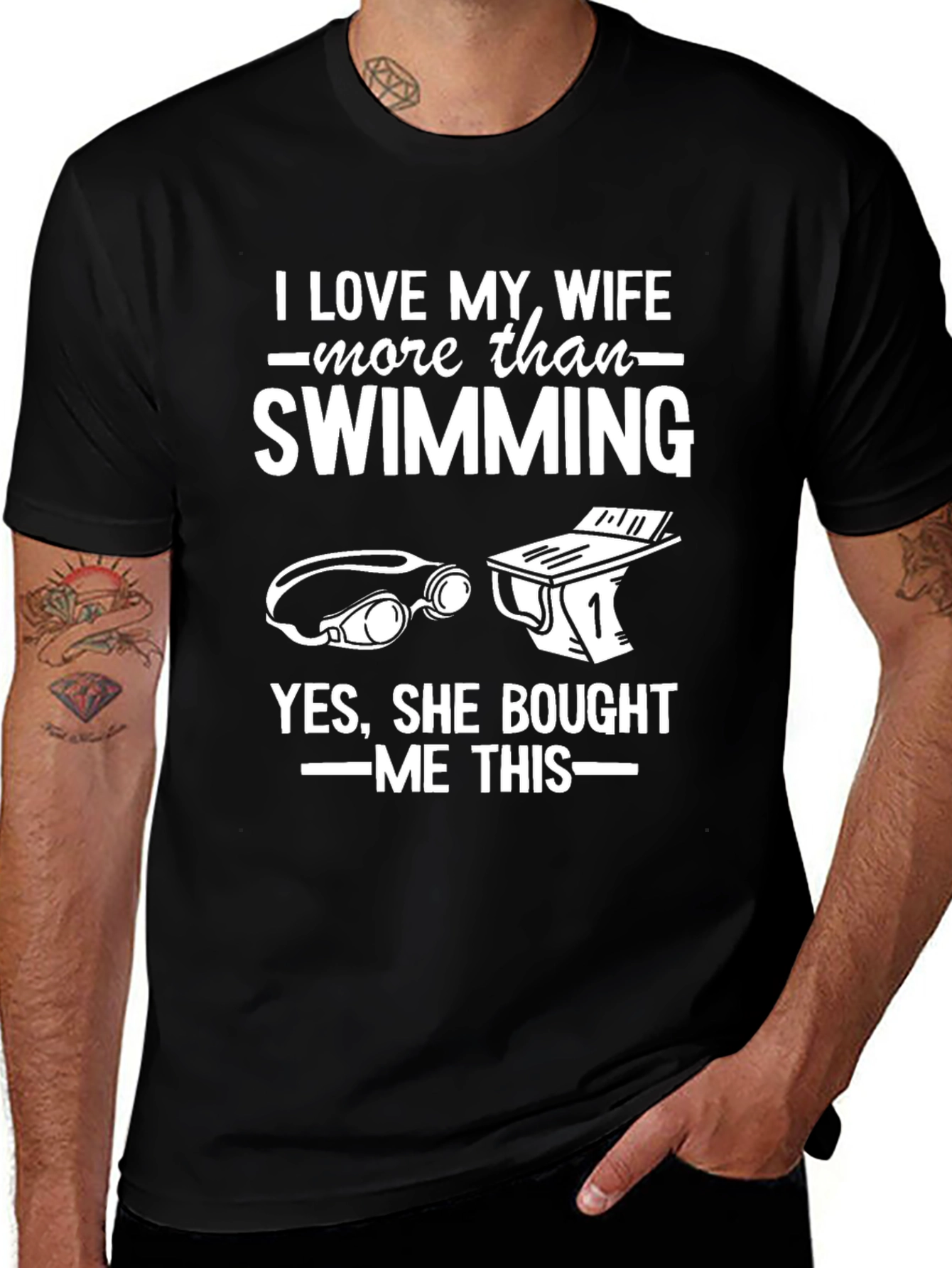 Funny Swimming Wife T-Shirt