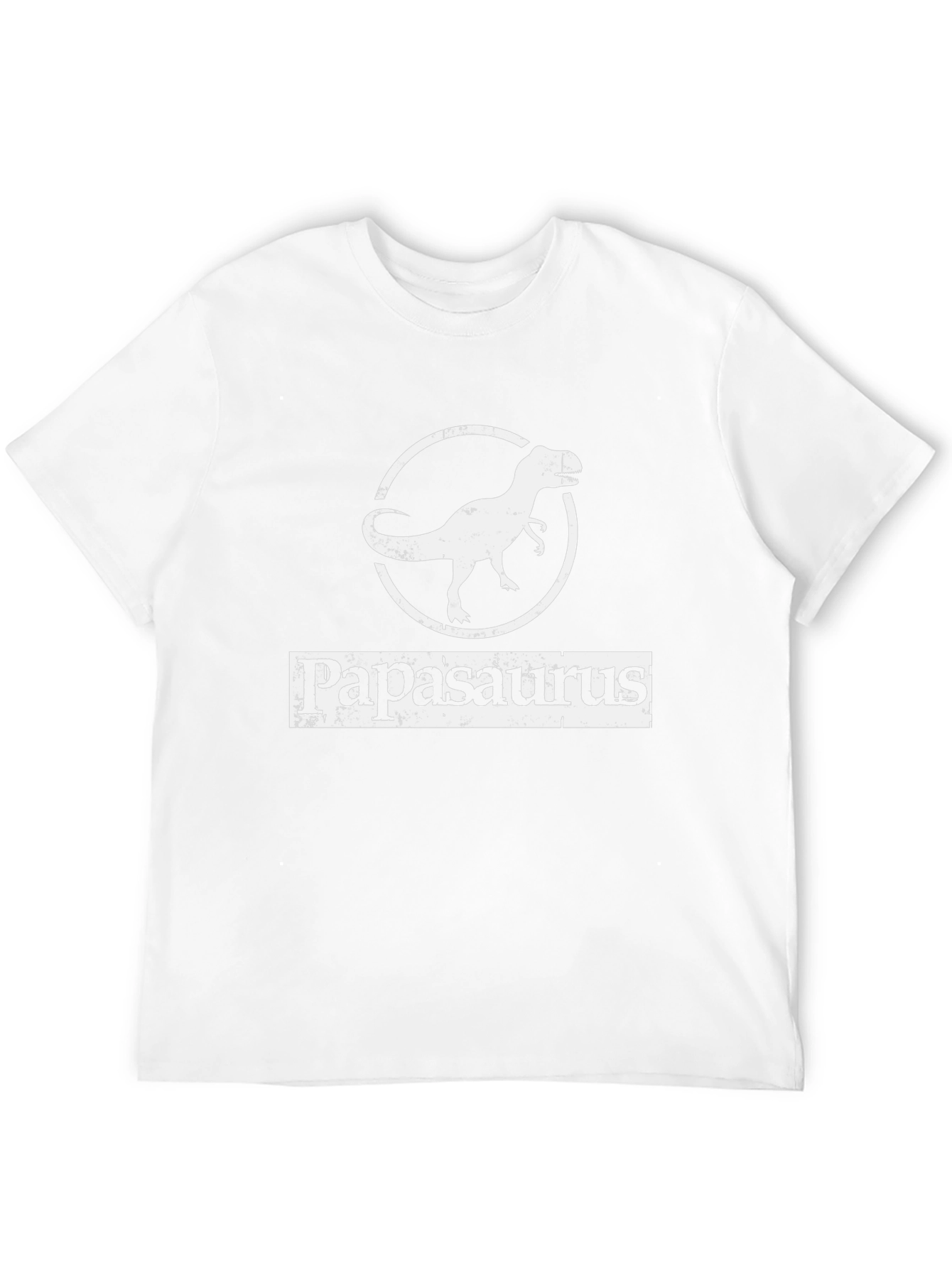 Papasaurus Rex Graphic T-Shirt - Dad Dinosaur Tee