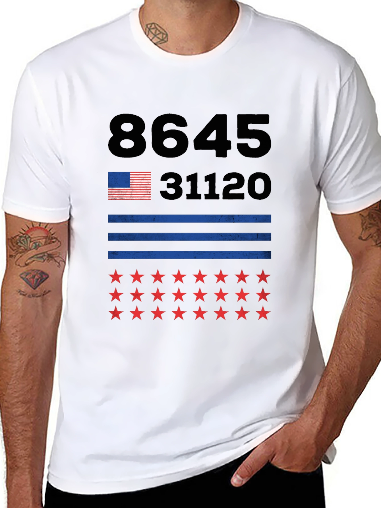 8645 31120 Stars & Stripes Graphic Tee