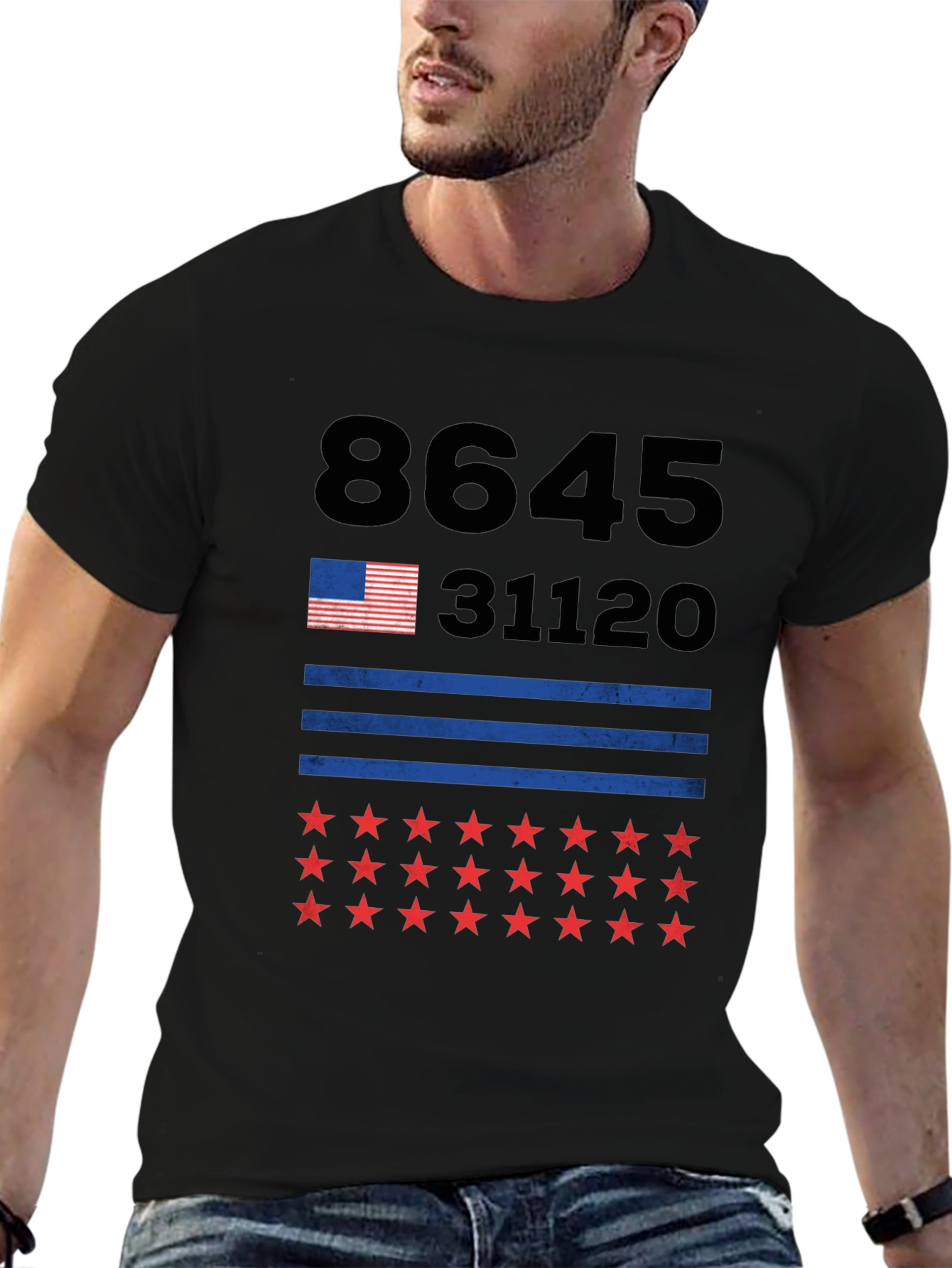 8645 31120 Stars & Stripes Graphic Tee
