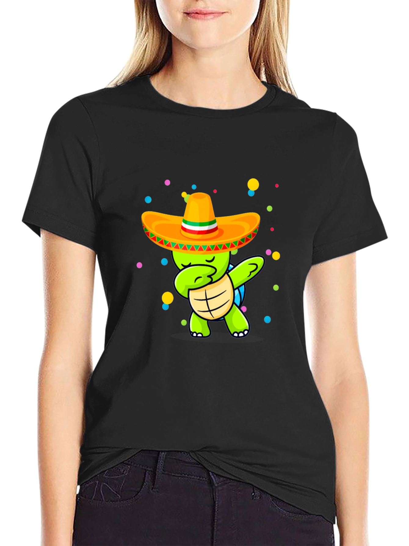 Dabbing Turtle Cinco de Mayo T-Shirt