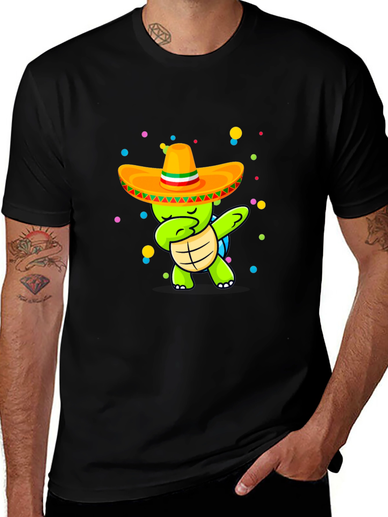 Dabbing Turtle Cinco de Mayo T-Shirt