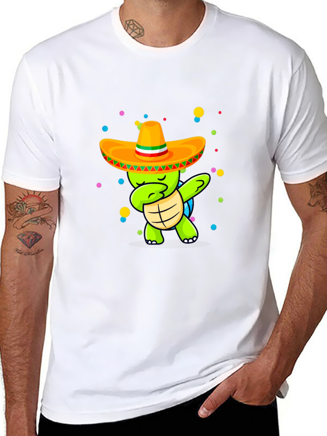 Dabbing Turtle Cinco de Mayo T-Shirt