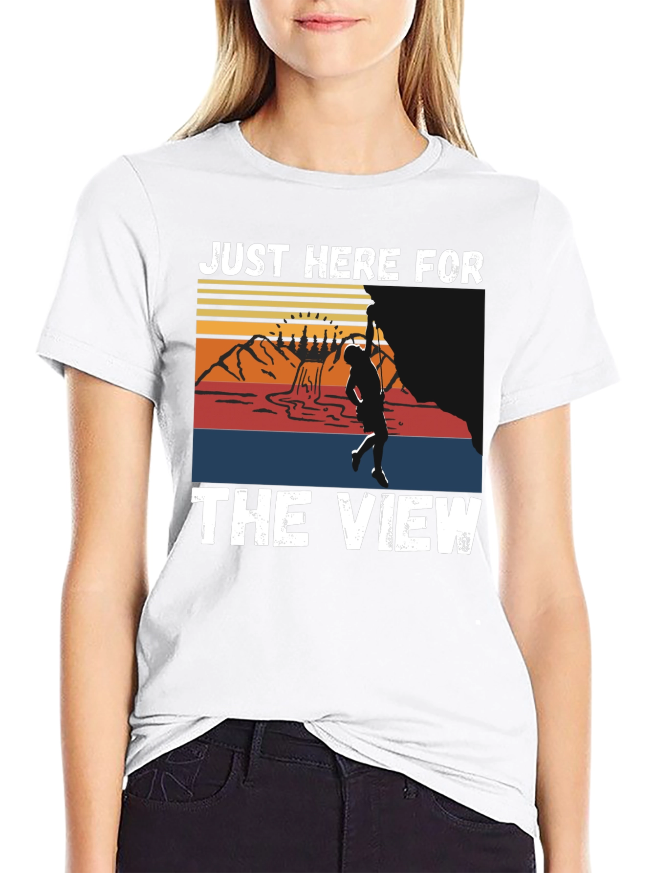 Just Here For The View Climbing T-Shirt