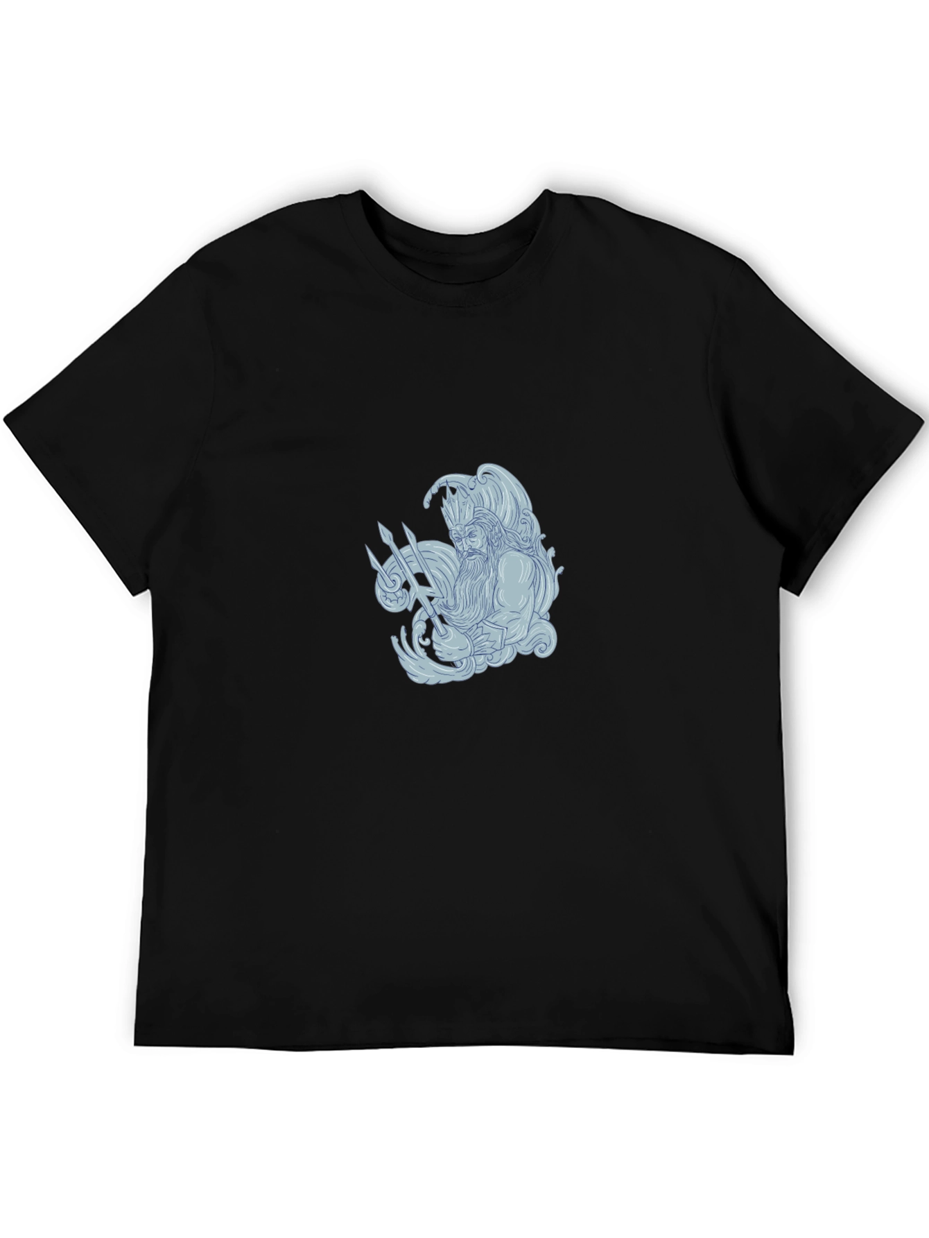 Poseidon Graphic Black Tee