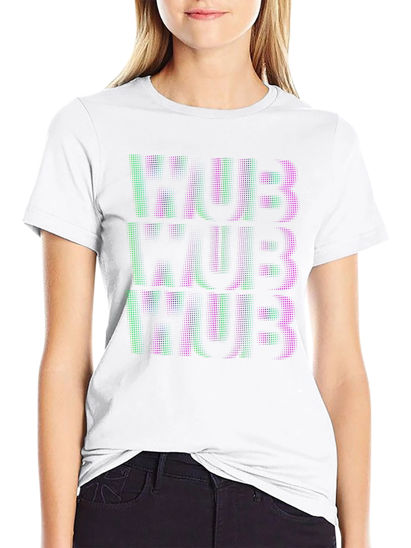 HUB Text Graphic T-Shirt - Unique Design Tee