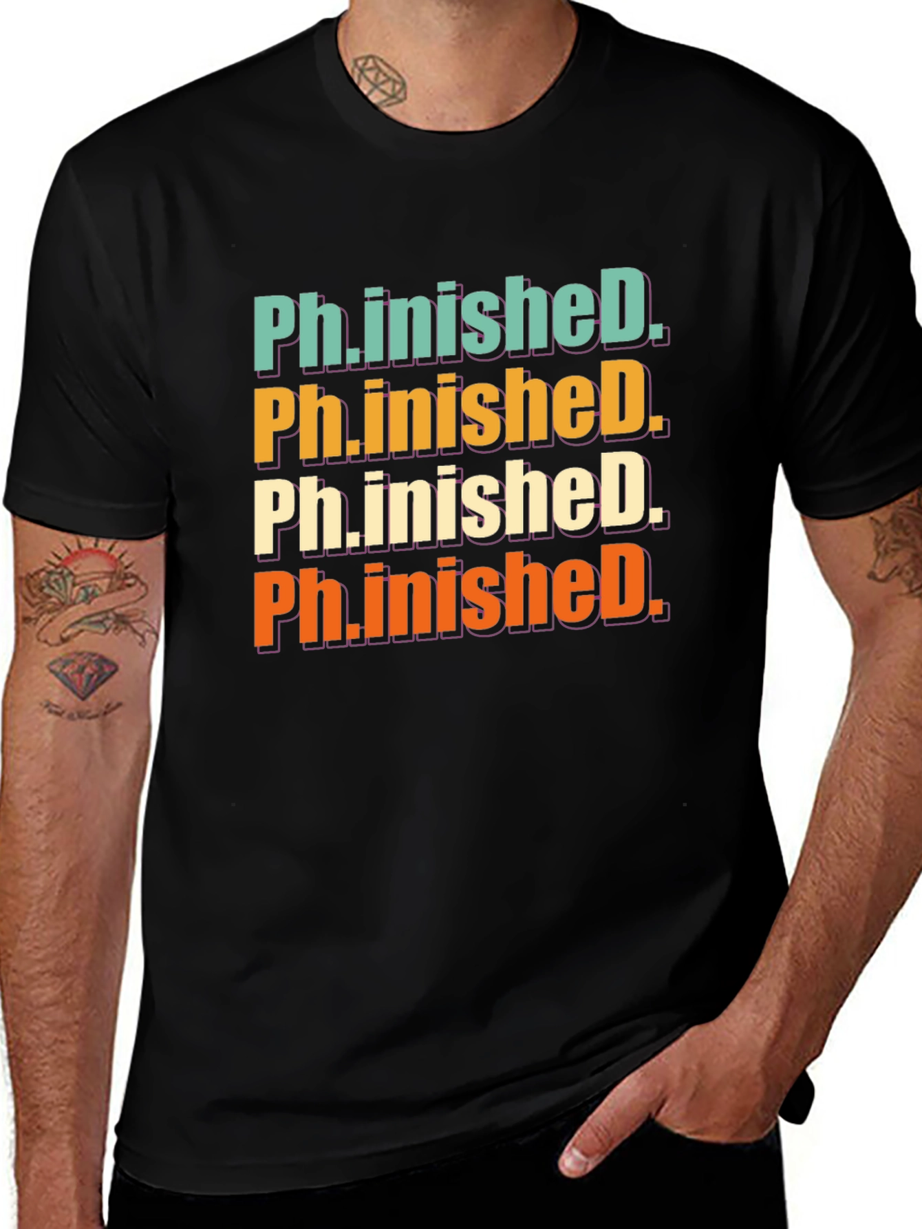 Ph.inished. Graphic T-Shirt - Graduation Gift
