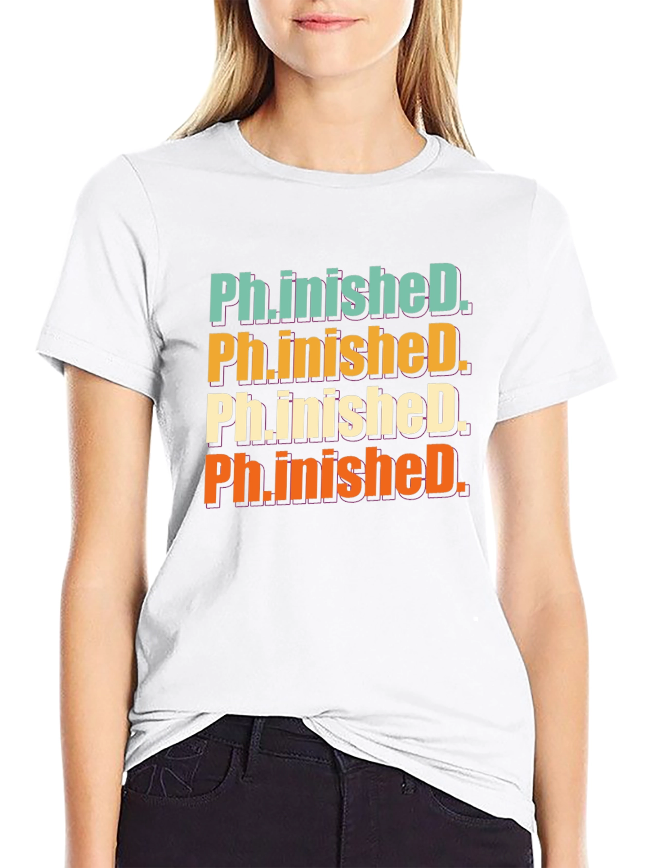 Ph.inished. Graphic T-Shirt - Graduation Gift