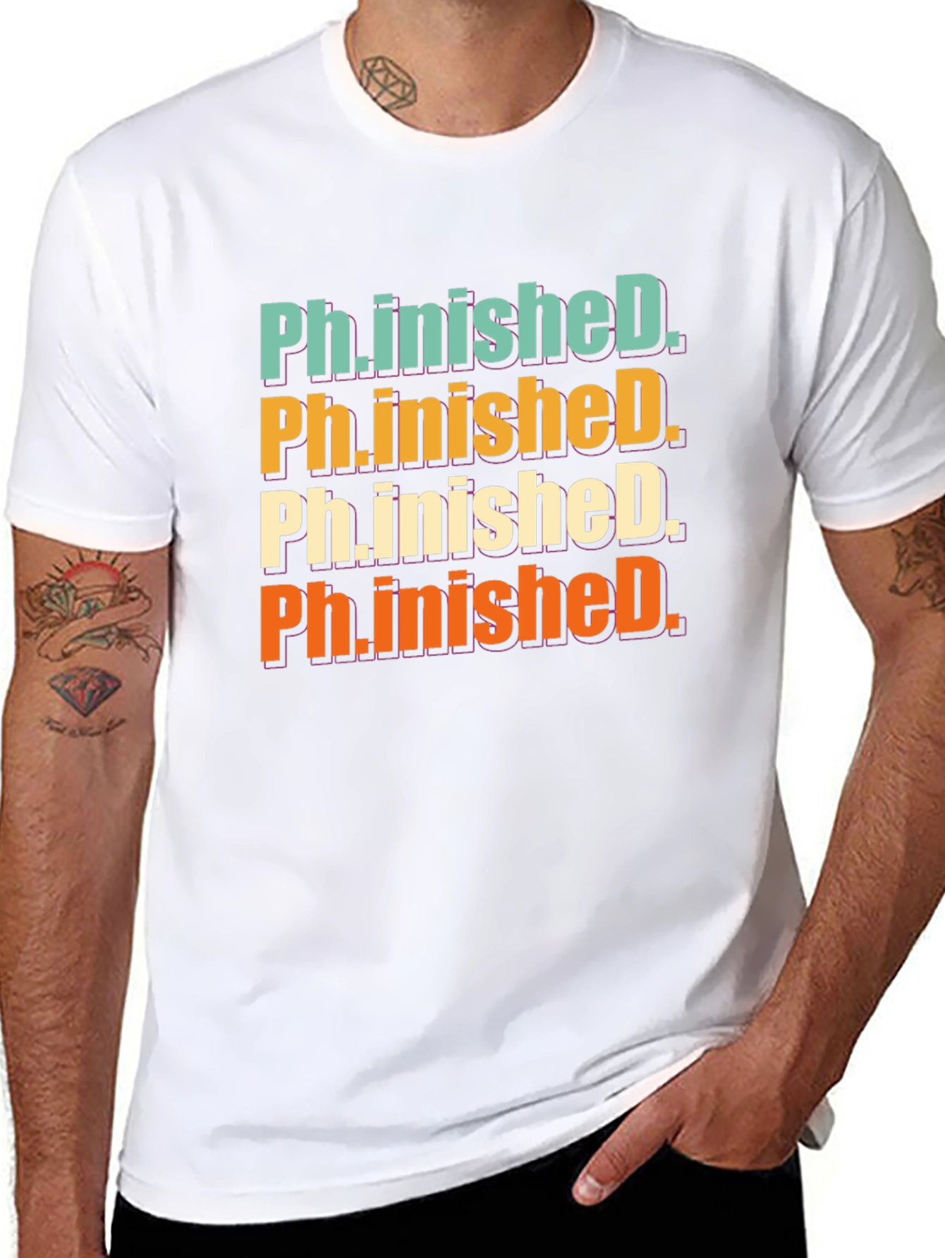 Ph.inished. Graphic T-Shirt - Graduation Gift