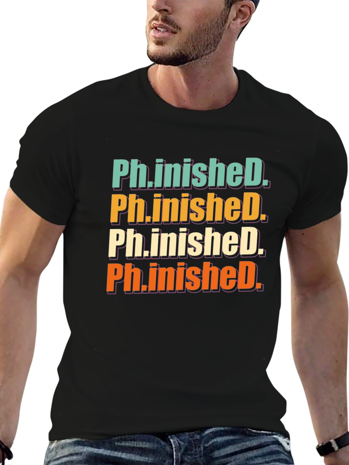 Ph.inished. Graphic T-Shirt - Graduation Gift