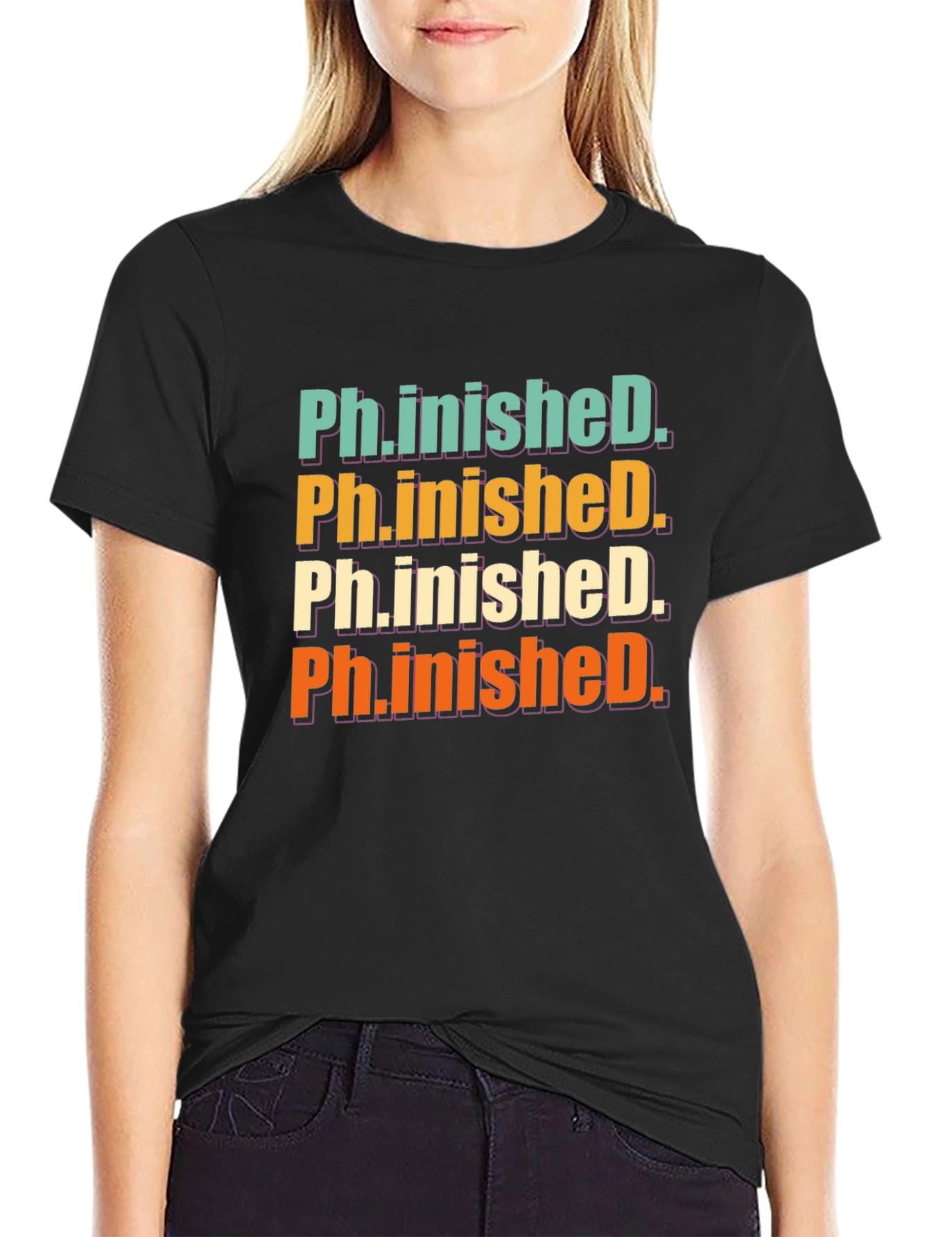 Ph.inished. Graphic T-Shirt - Graduation Gift