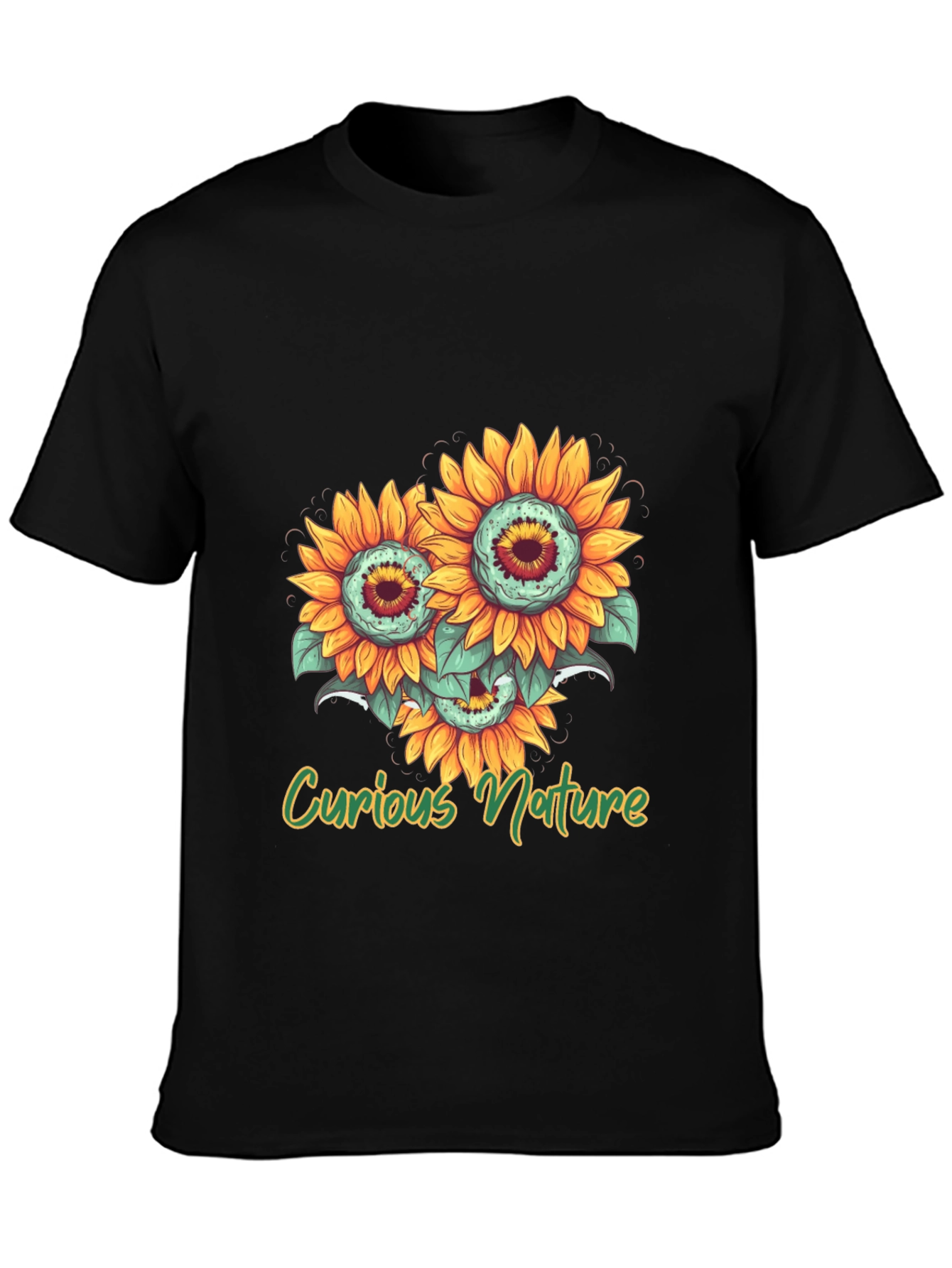 Curious Nature Sunflower Graphic T-Shirt
