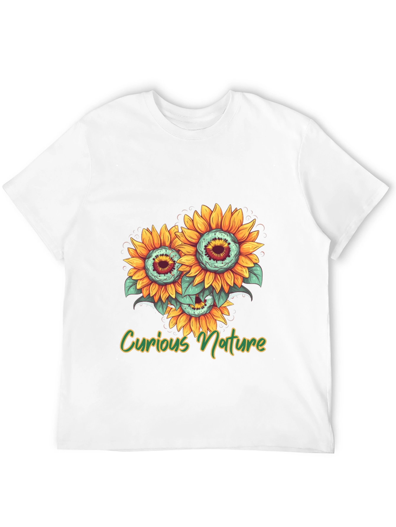 Curious Nature Sunflower Graphic T-Shirt