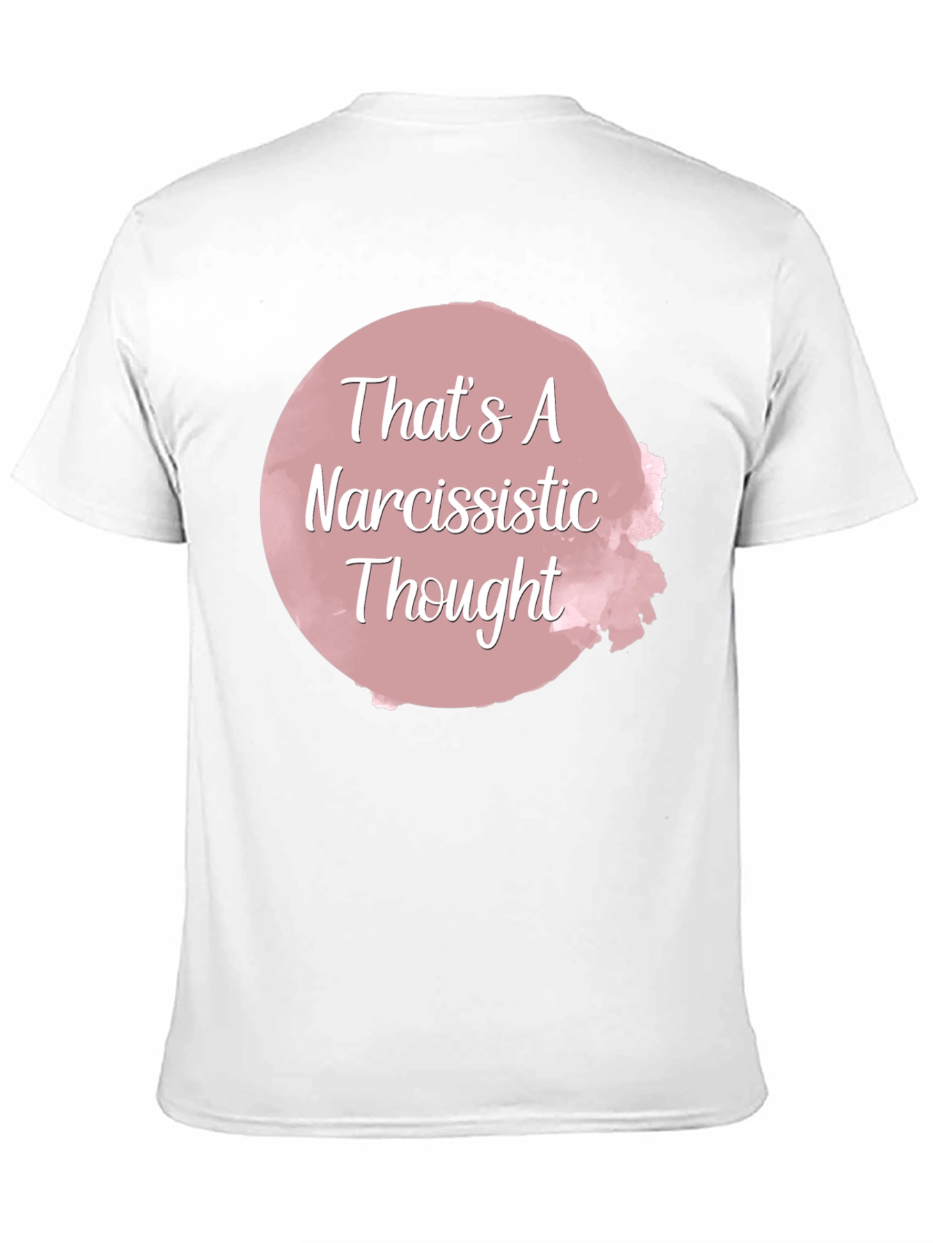 Narcissistic Thought Graphic Tee - Unisex Black T-Shirt