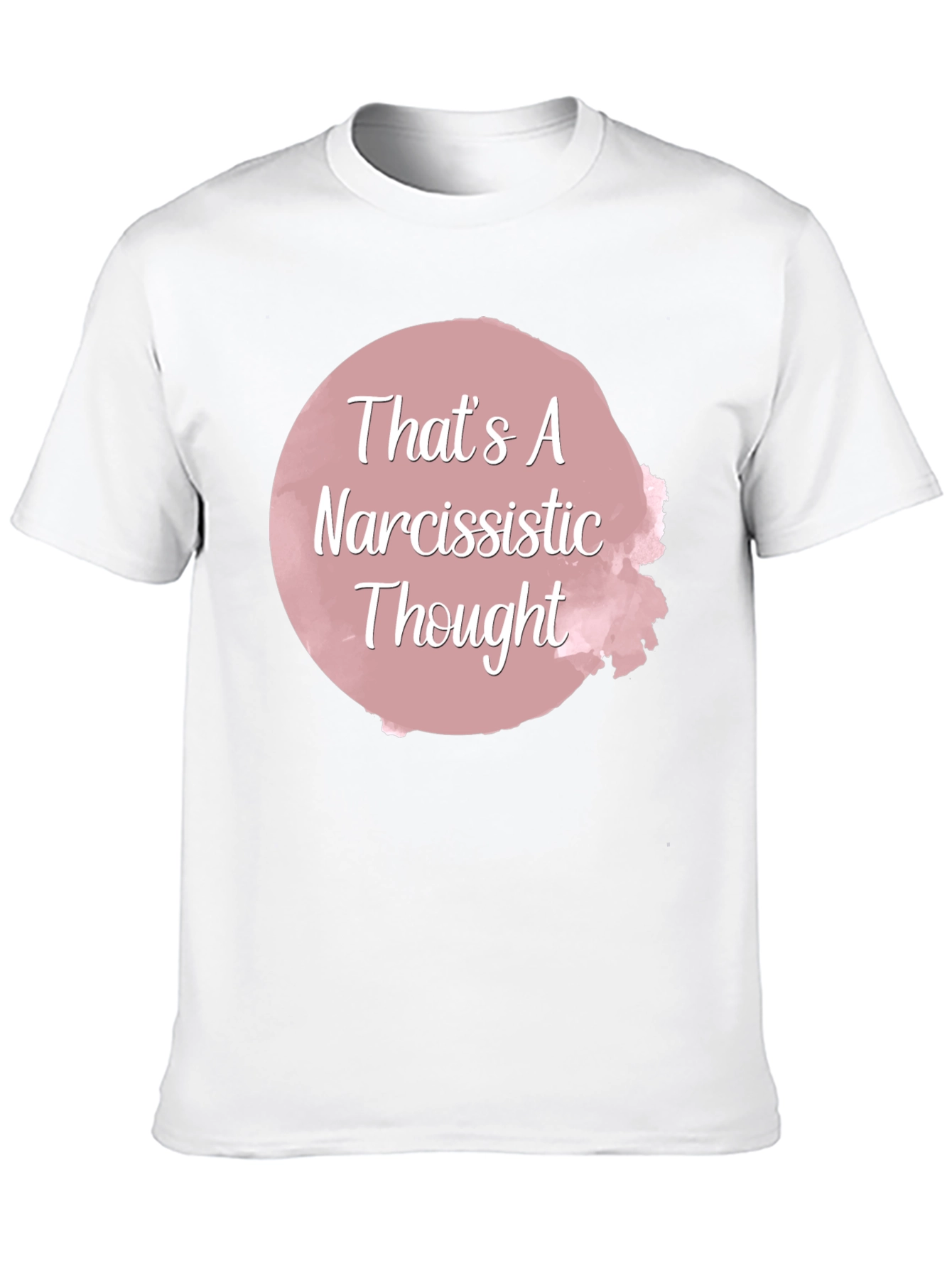 Narcissistic Thought Graphic Tee - Unisex Black T-Shirt