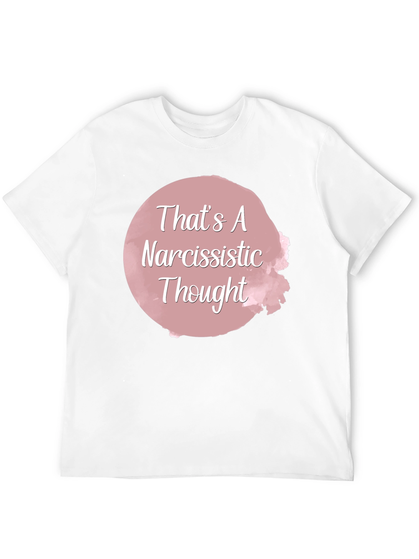 Narcissistic Thought Graphic Tee - Unisex Black T-Shirt