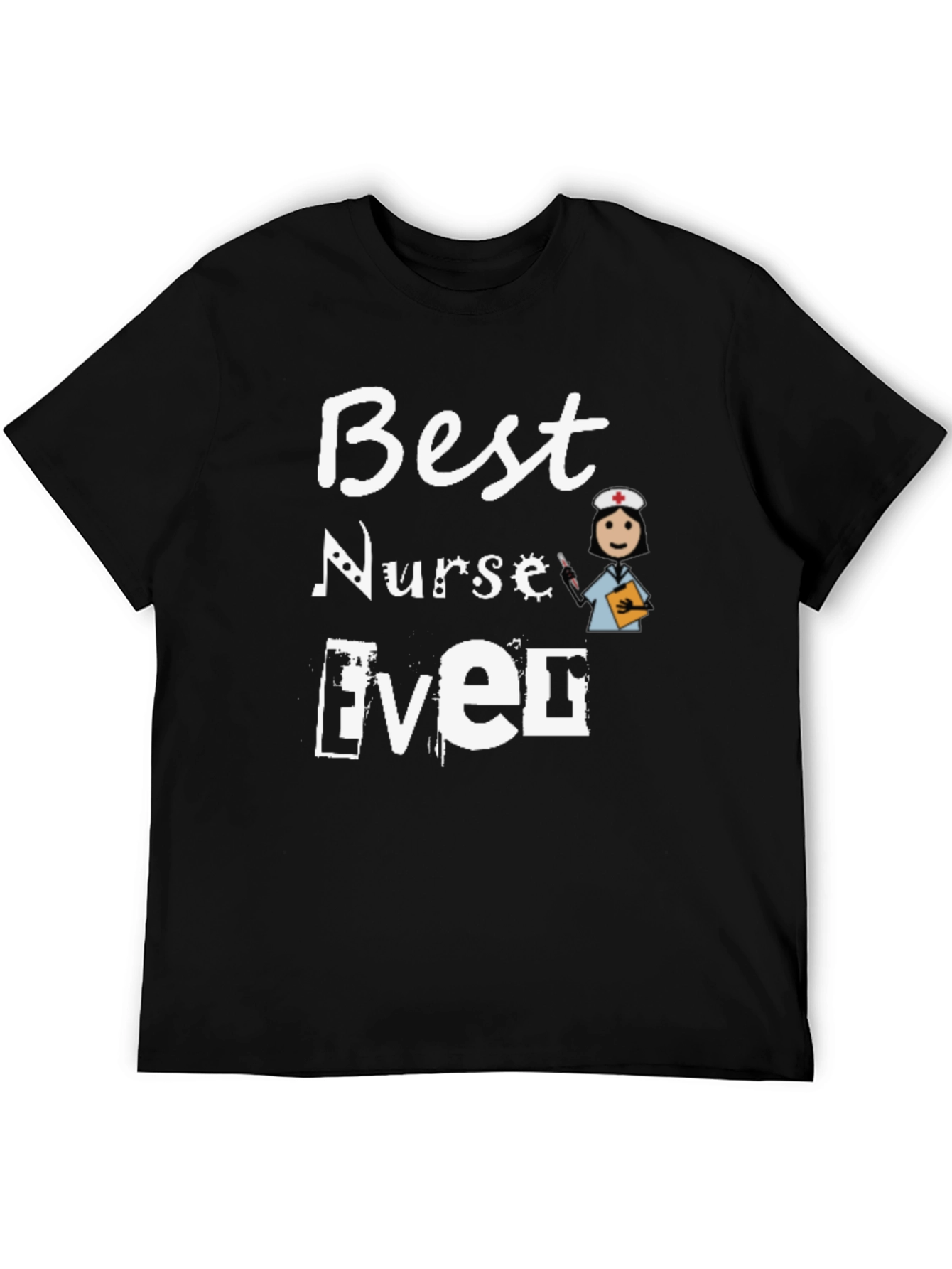 Best Nurse Ever T-Shirt - Black Crew Neck