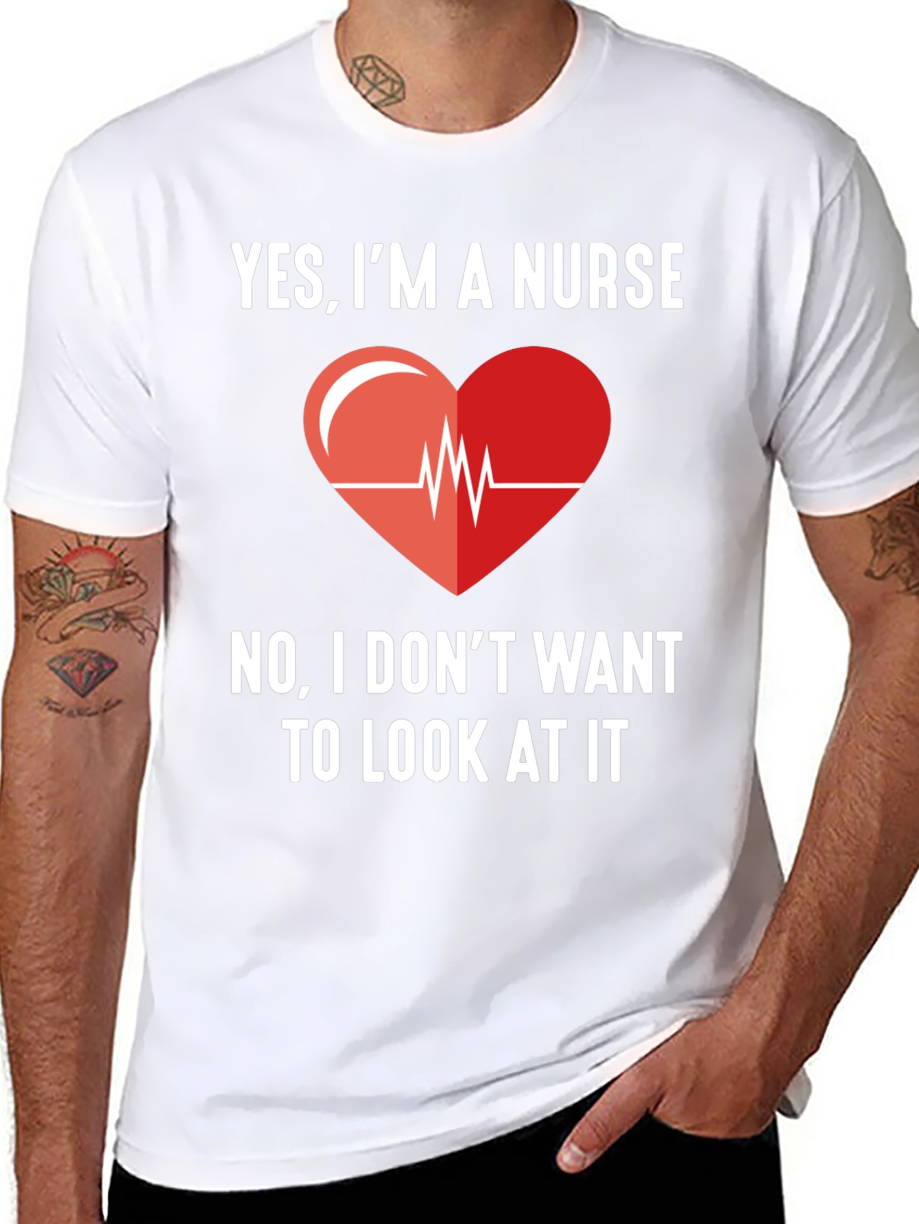 Yes Im A Nurse - Funny Graphic T-Shirt