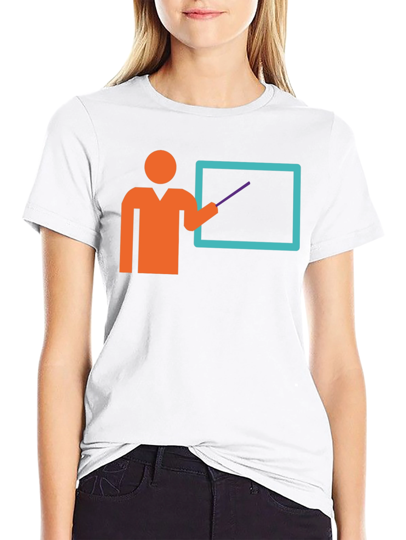 Teacher Graphic Tee - Black