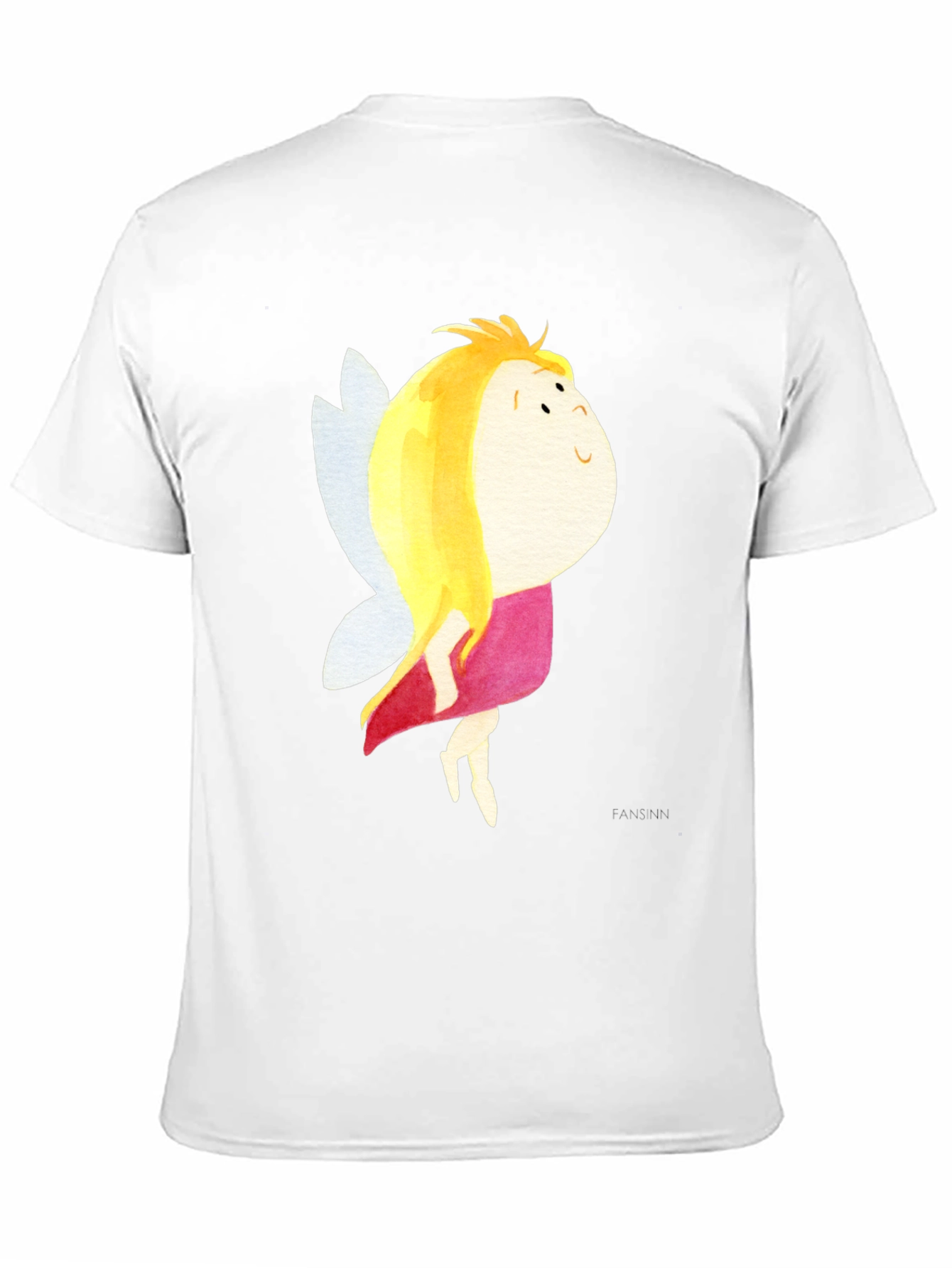 Cute Fairy Graphic Black T-Shirt