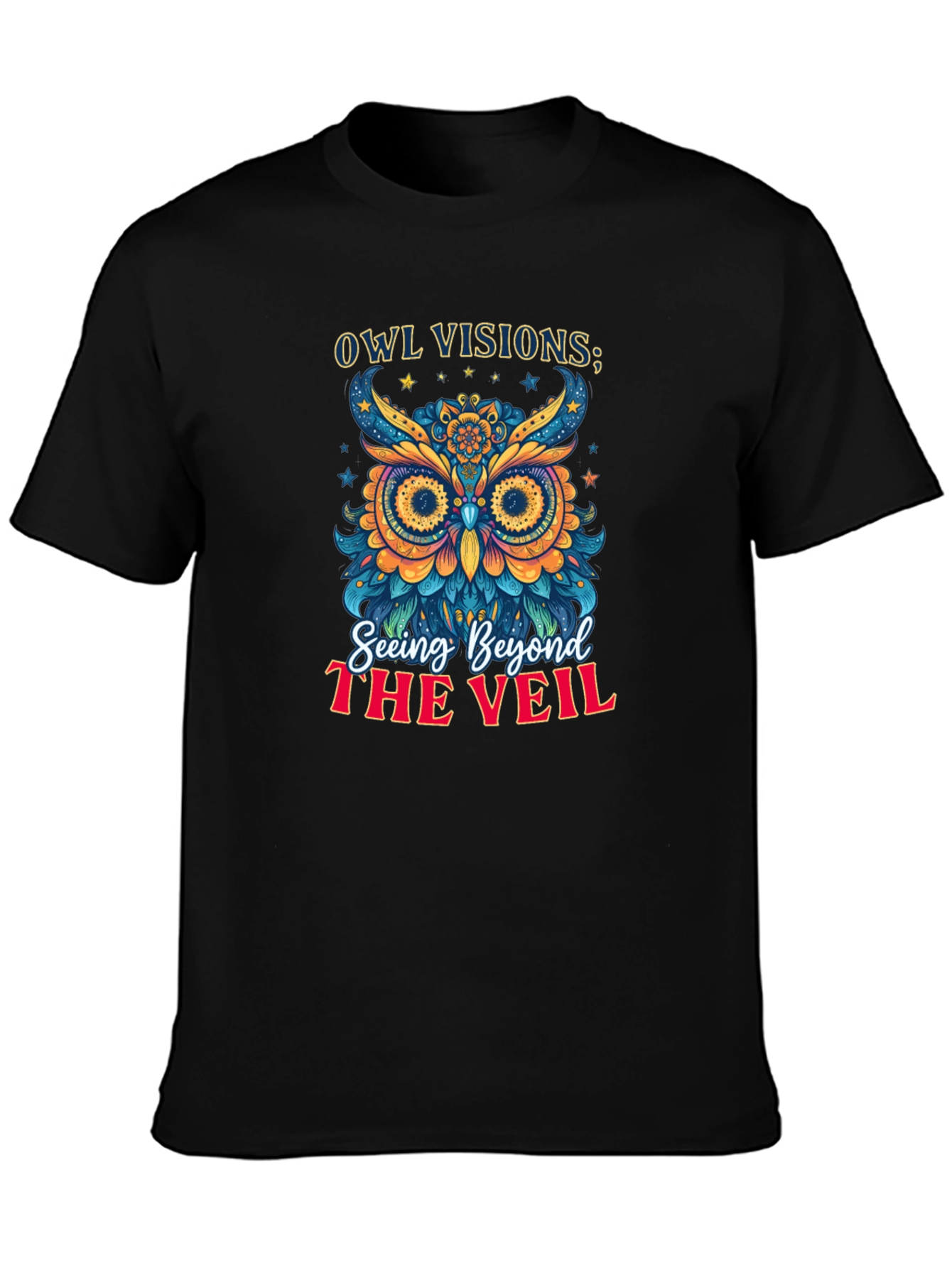 Owl Visions Graphic T-Shirt: Seeing Beyond the Veil