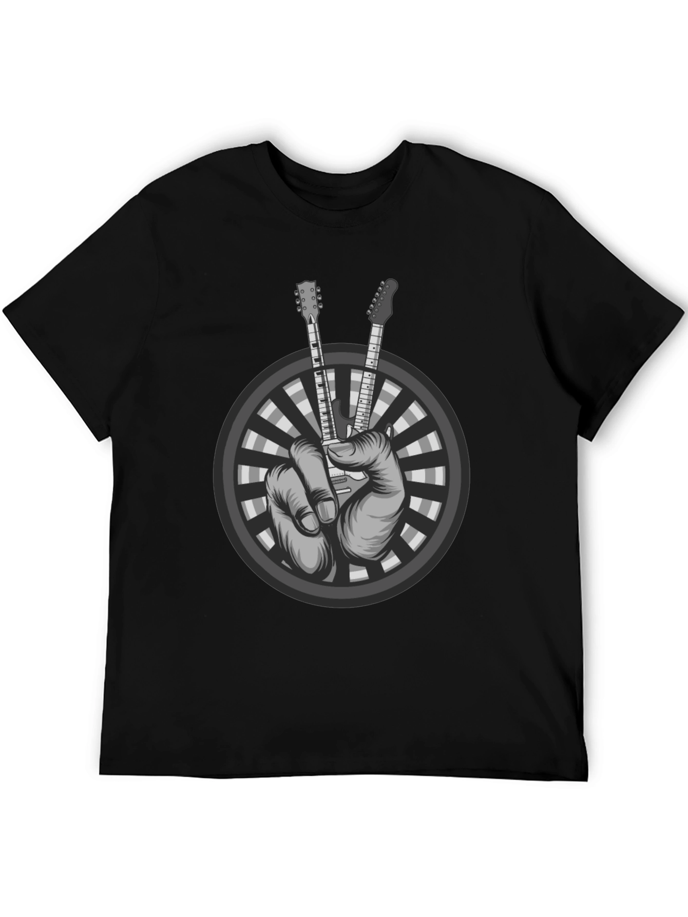 Rock On Guitar Hand Gesture T-Shirt
